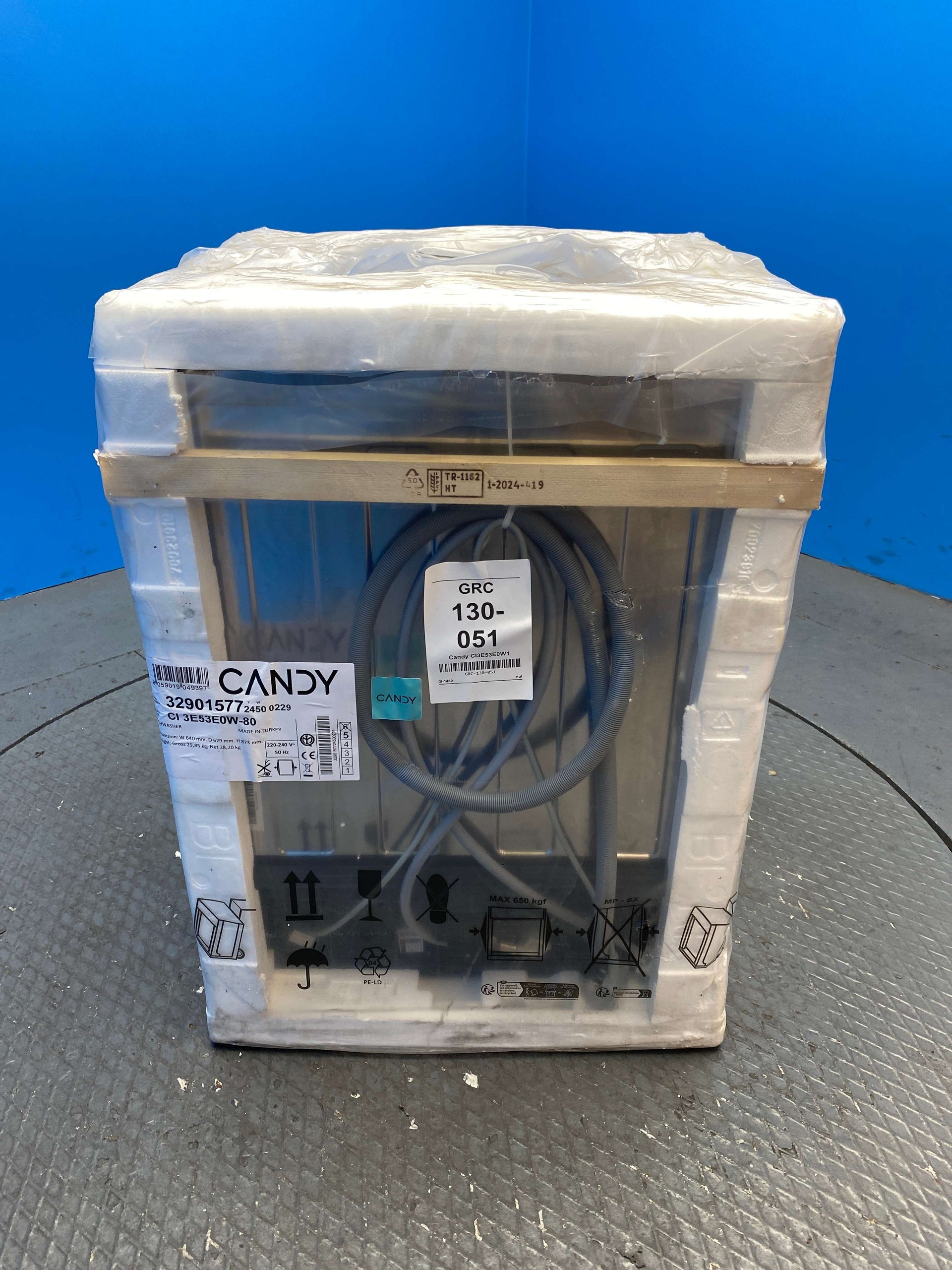 Candy CI 3E53E0W‑80 Rapidò Integrated 13 Place Dishwasher