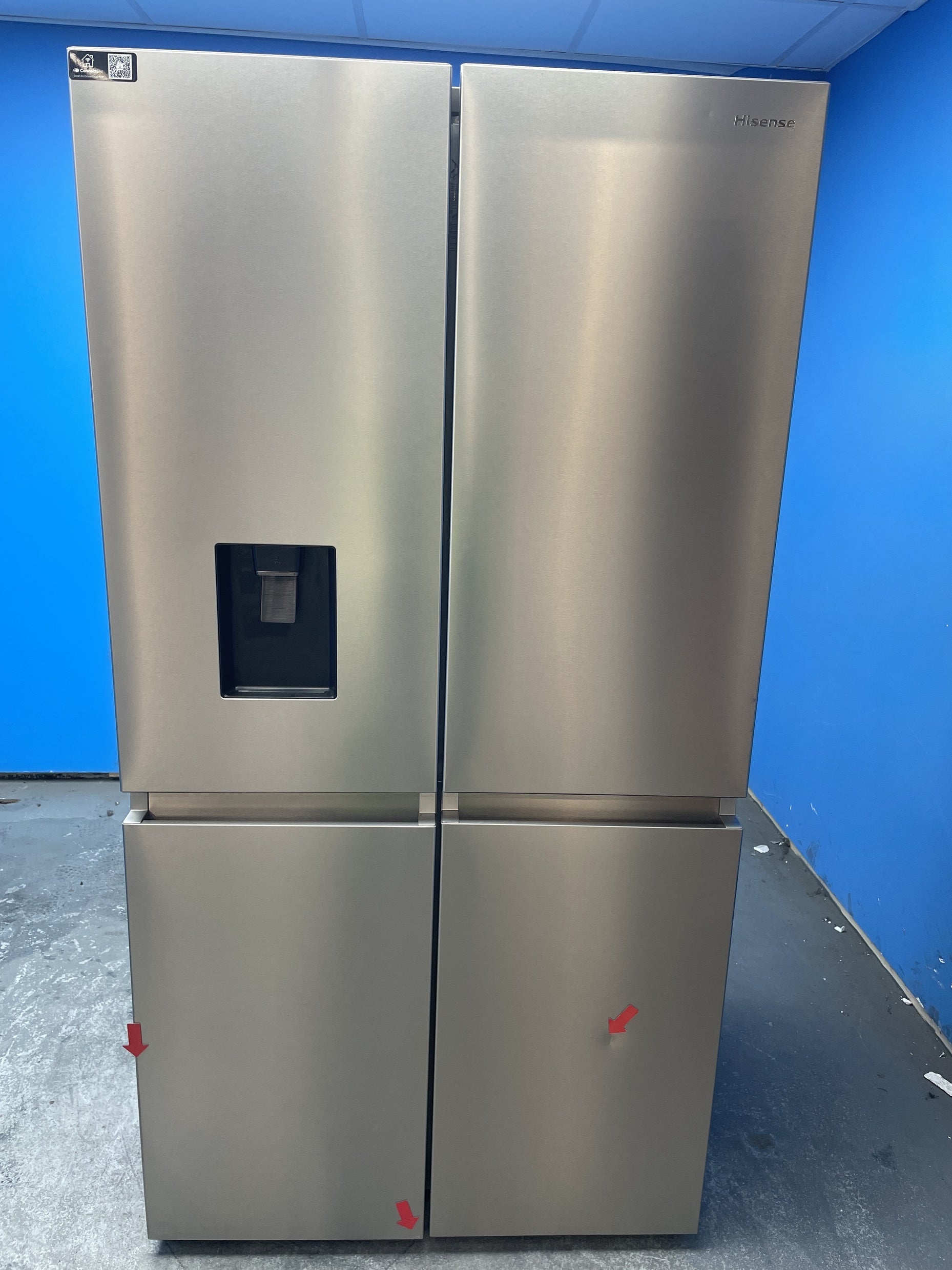 #GRC-158-061 - Hisense PureFlat RQ758N4SWSE Multi Door American Fridge Freezer