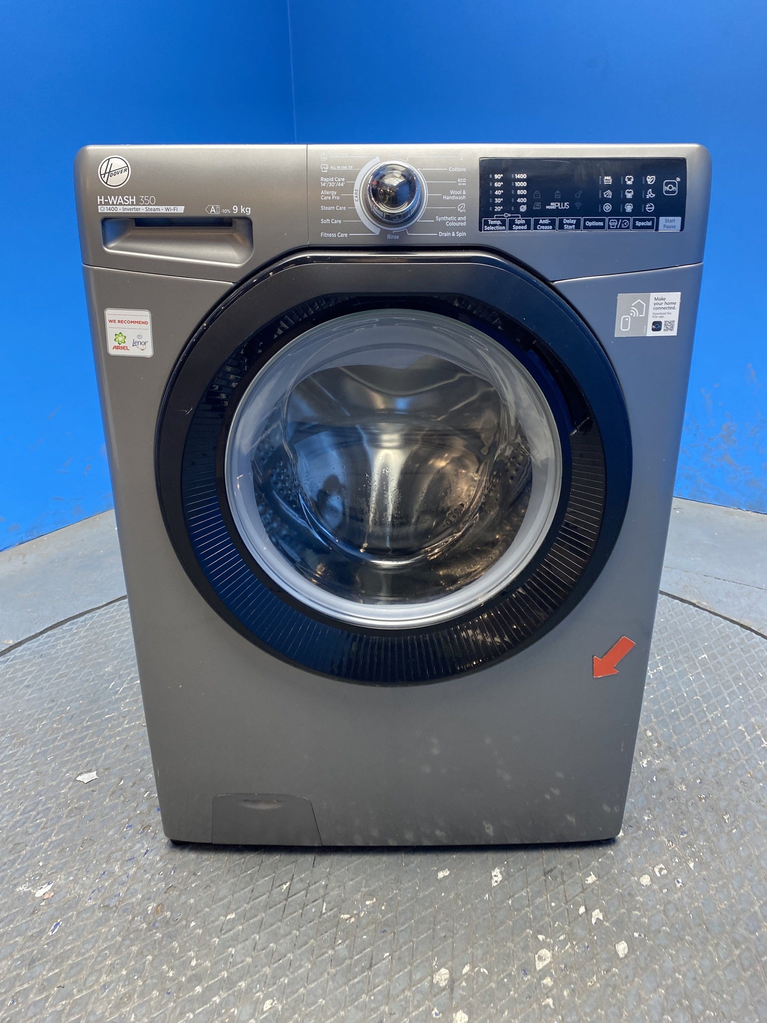 Hoover H3WPS496TAMBR680 9kg 1400 Spin Washing Machine
