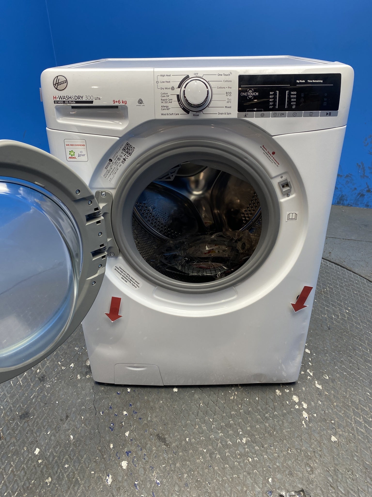 Hoover H3D496TE 9kg / 6kg 1400 Spin Washer Dryer