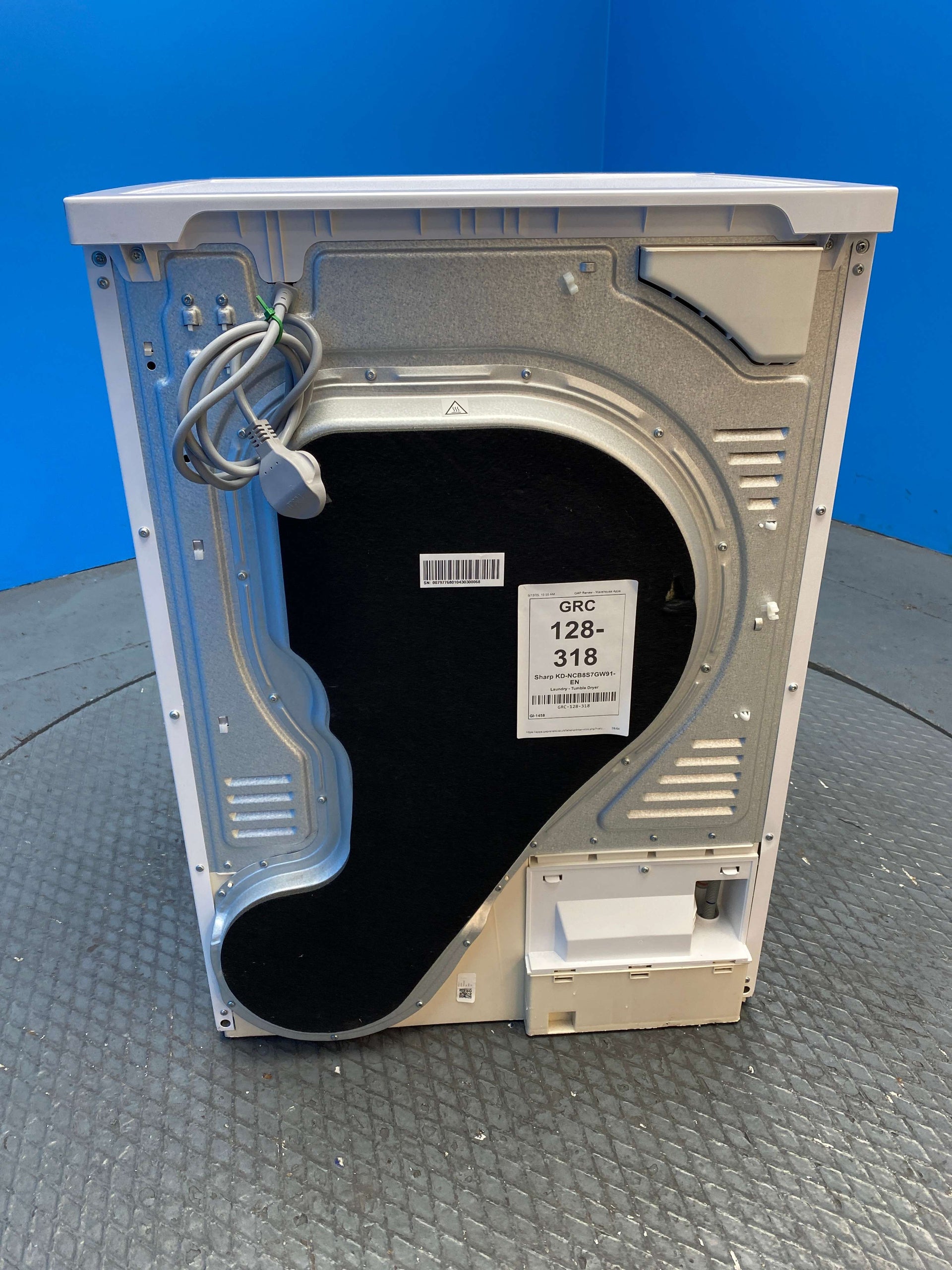 Sharp KD-NCB8S7GW91 8kg Condenser Tumble Dryer