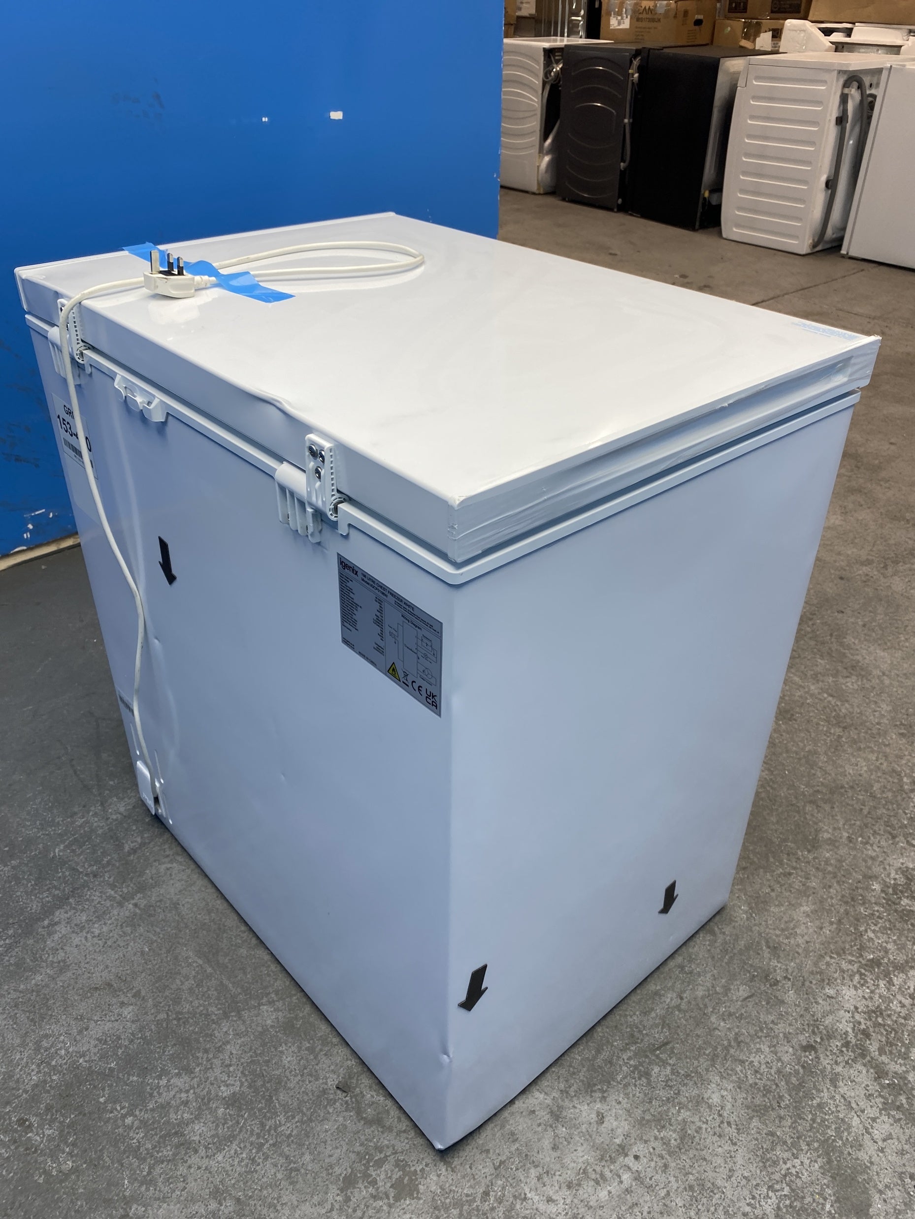 #GRC-153-450 - Igenix IGCF0198W  198 Litre Freestanding Chest Freezer