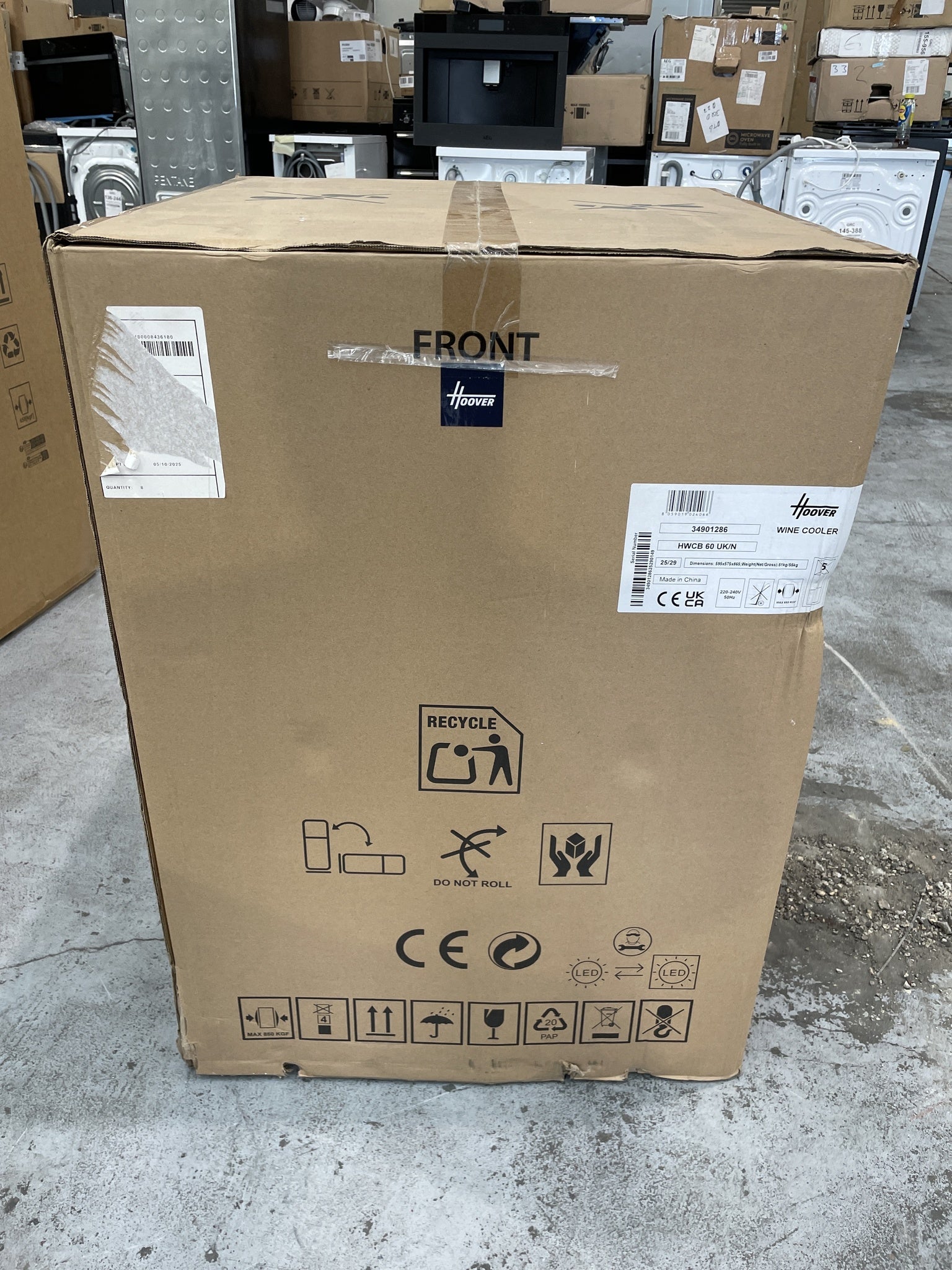 H 700 HWCB60UK N Dual Zone 46 Bottle Cooler