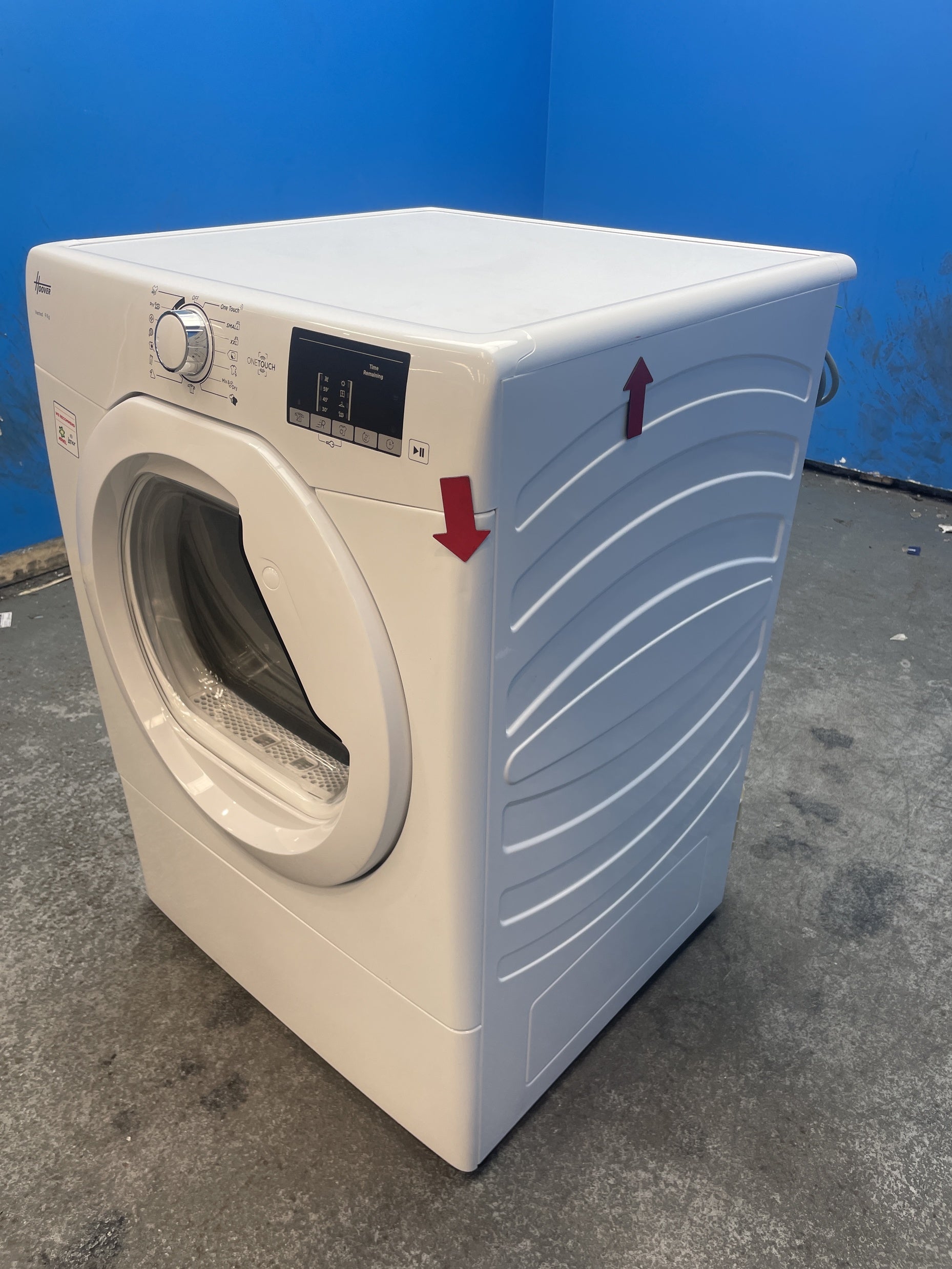 #GRC-158-553 - Hoover HLE V9DG-80 9kg Vented Tumble Dryer