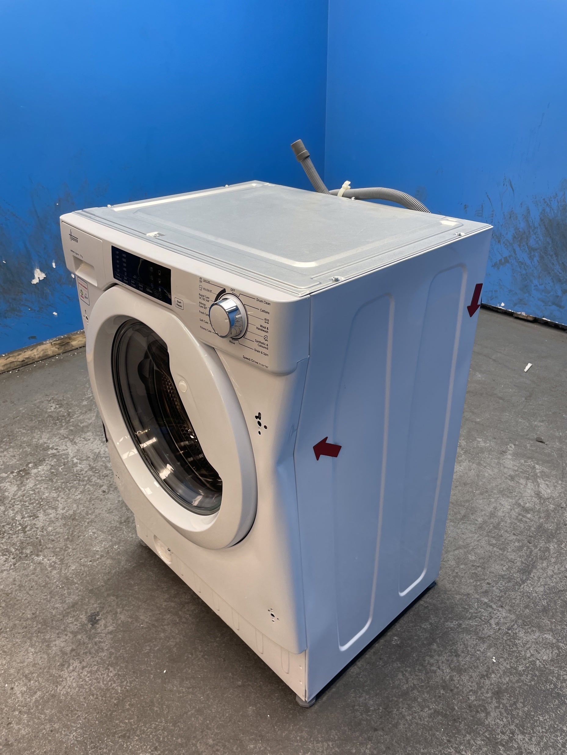 #GRC-163-430 - Hoover H-WASH 300 9kg 1400rpm Integrated Washing Machine – Inverter Motor, KG Mode, White