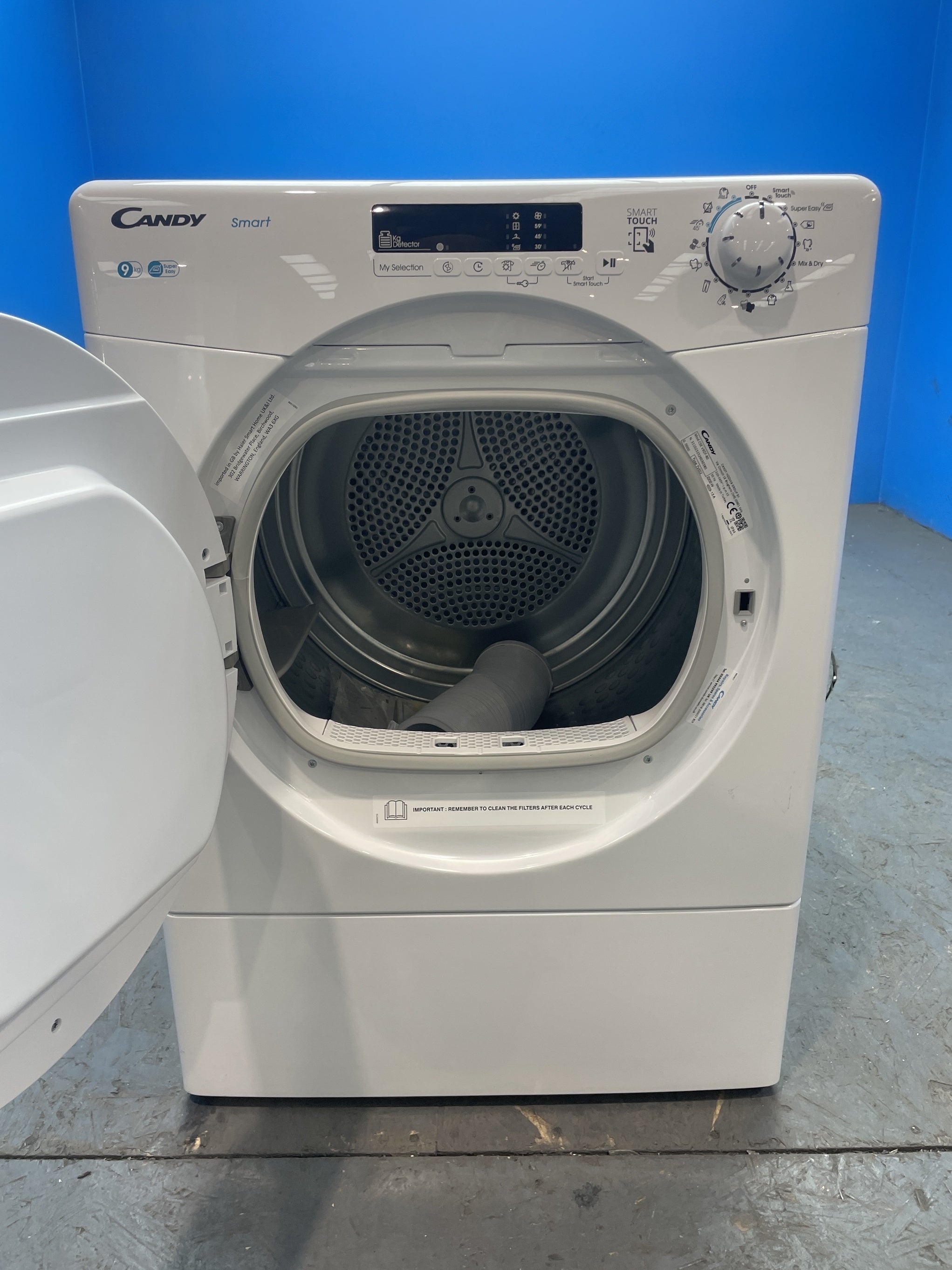 #GRC-156-028 - Candy CSE V9DF-80 9kg Vented Smart Tumble Dryer