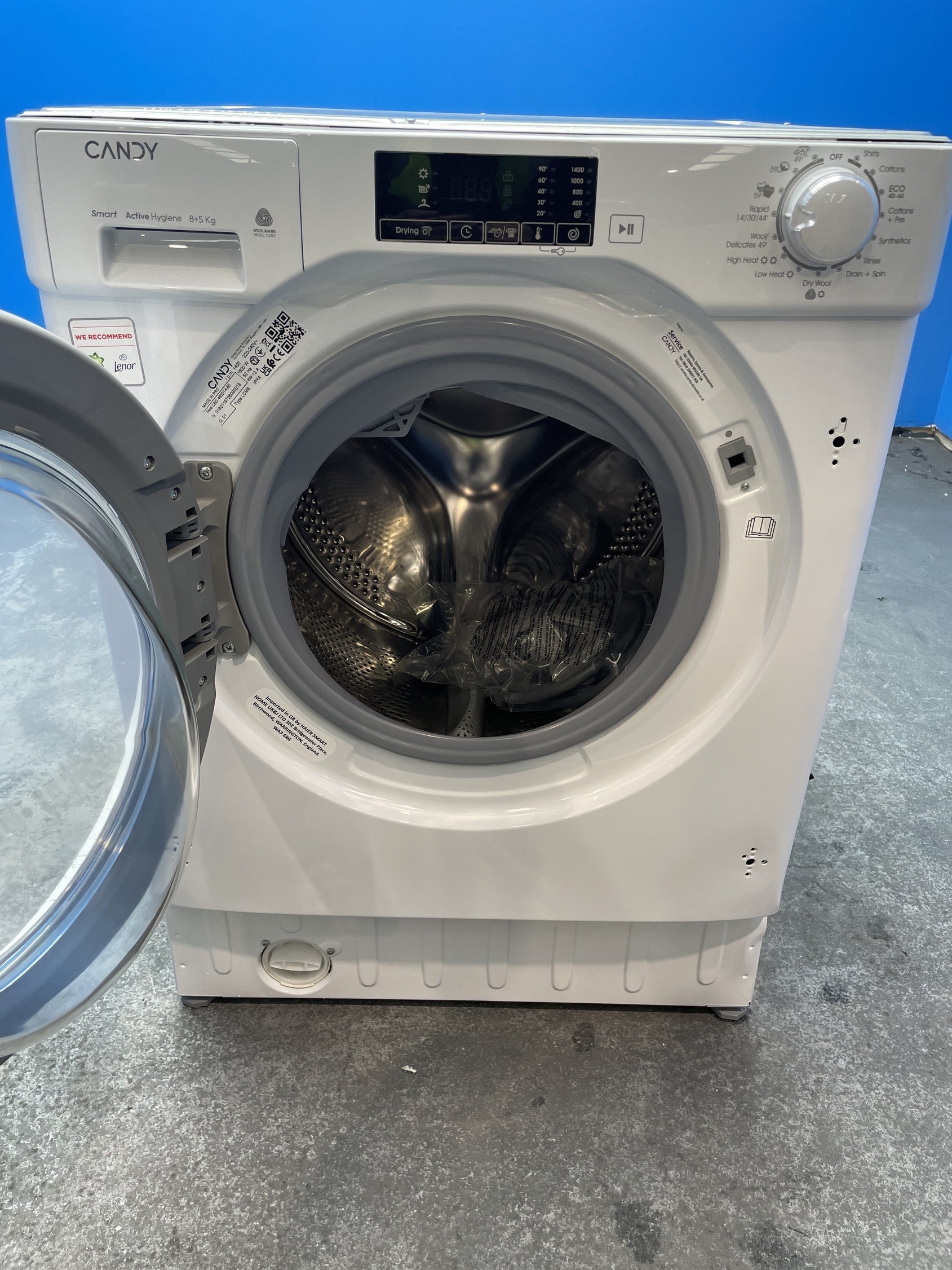 #GRC-157-994 - Candy CBD 485D14-80 8kg/5kg 1400rpm Integrated Washer Dryer