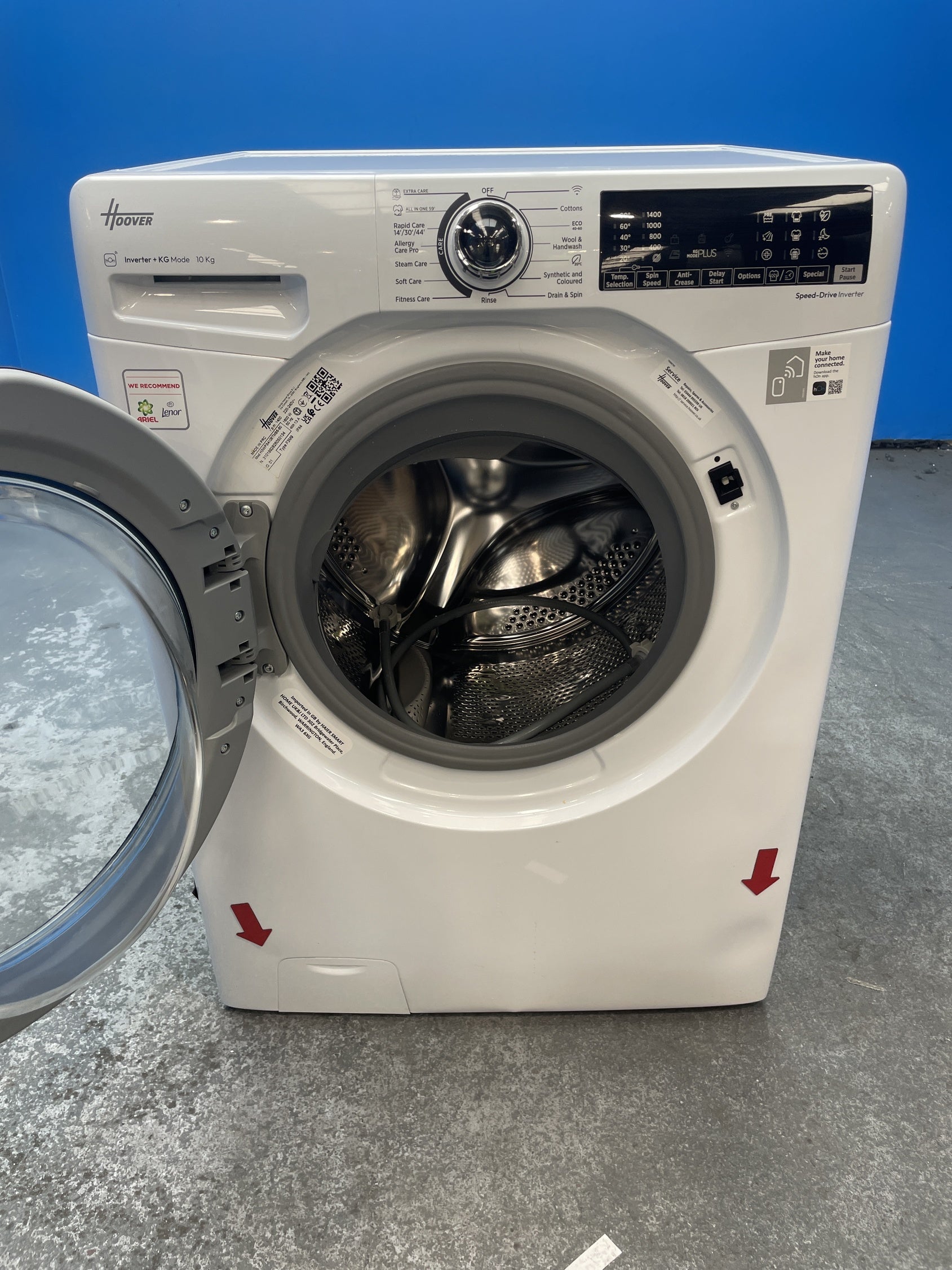 #GRC-157-378 - Hoover H3WPS4106TMB6 10kg 1400 Spin Washing Machine