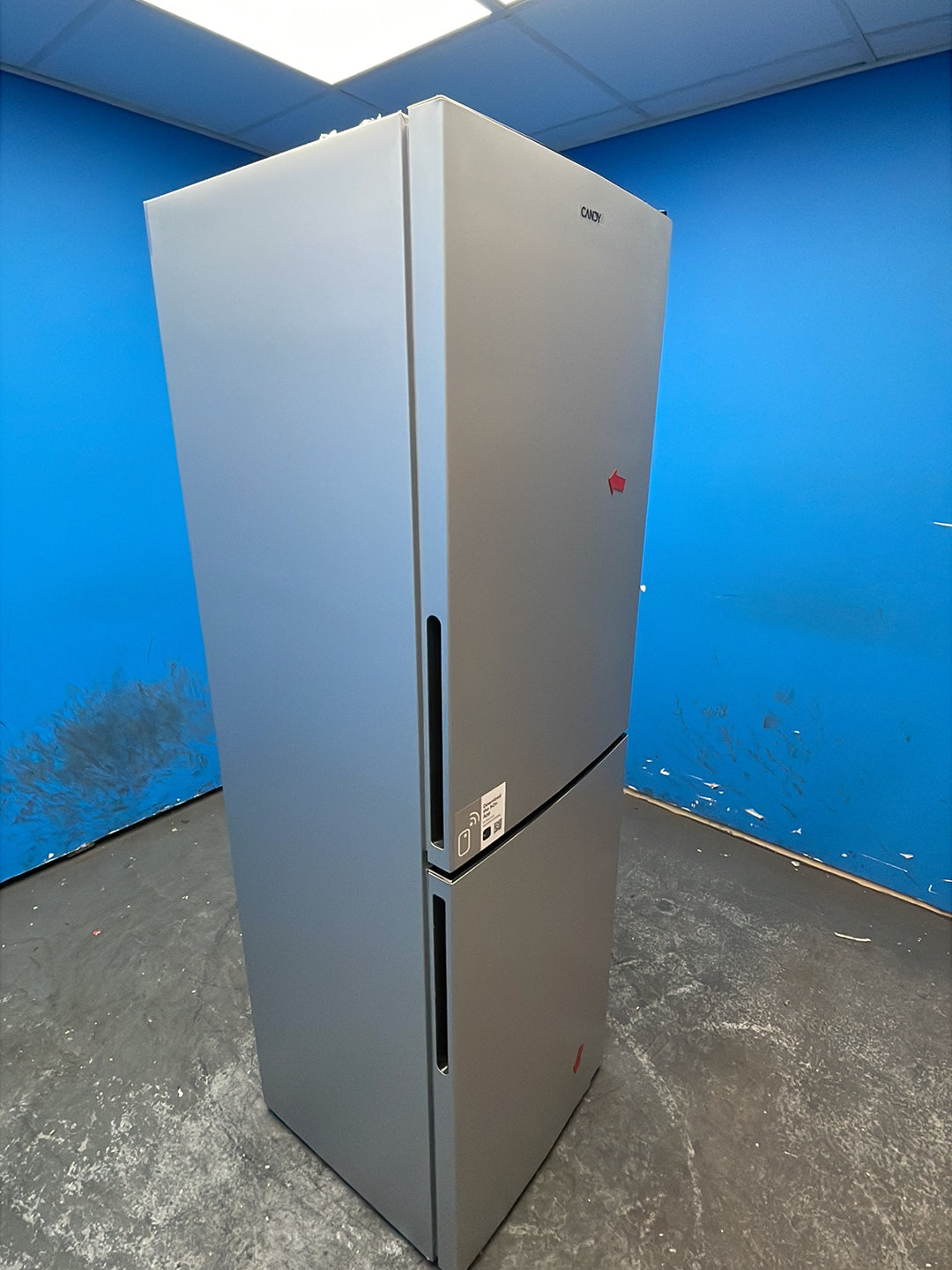 #GRC-162-808 - Candy 54.5cm Fridge Freezer – 252L, Silver, Low Frost, Smart WiFi
