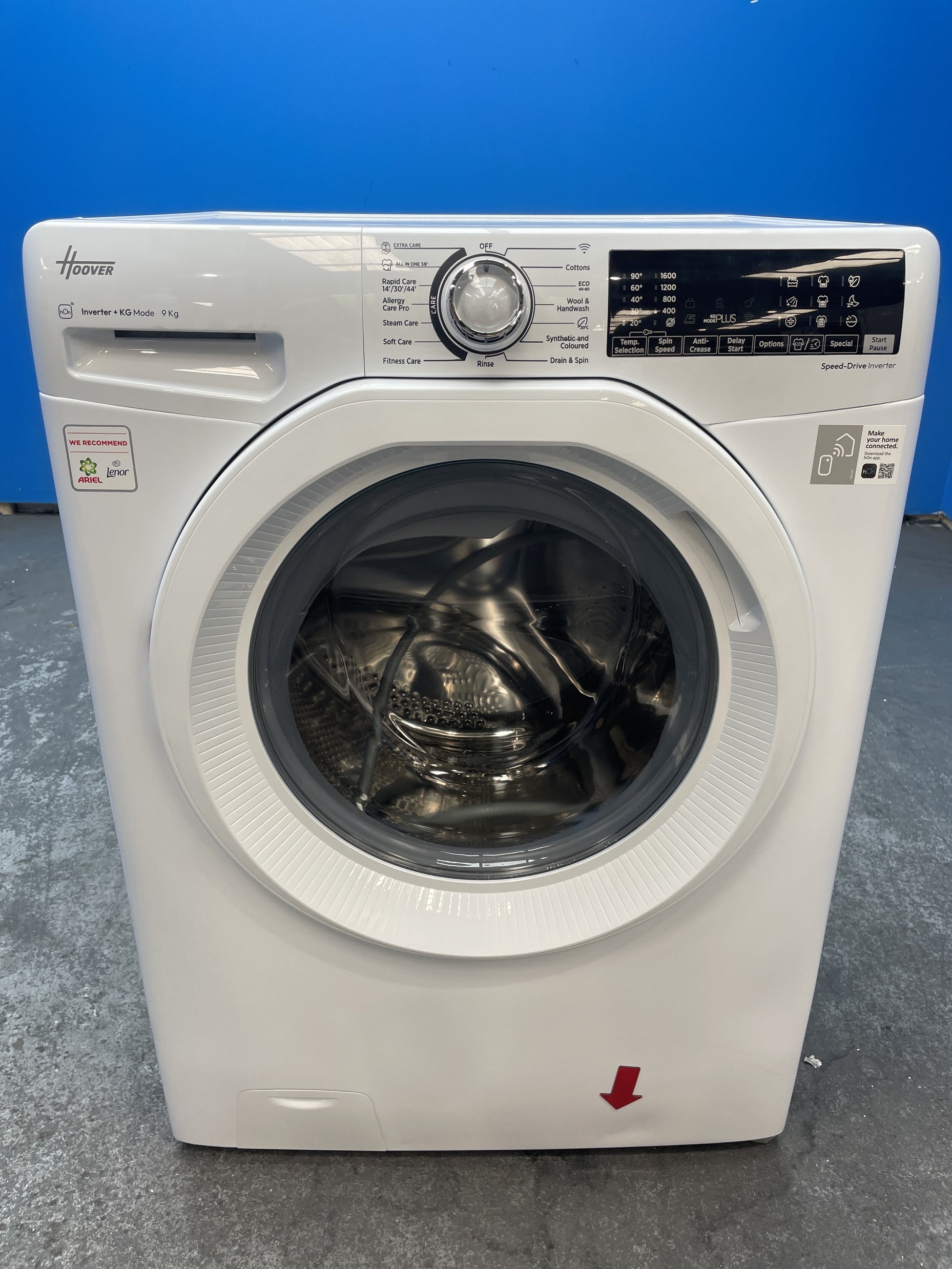#GRC-160-052 - Hoover H-WASH 350 H3WPS696TAM6-80 9kg 1600rpm Washing Machine