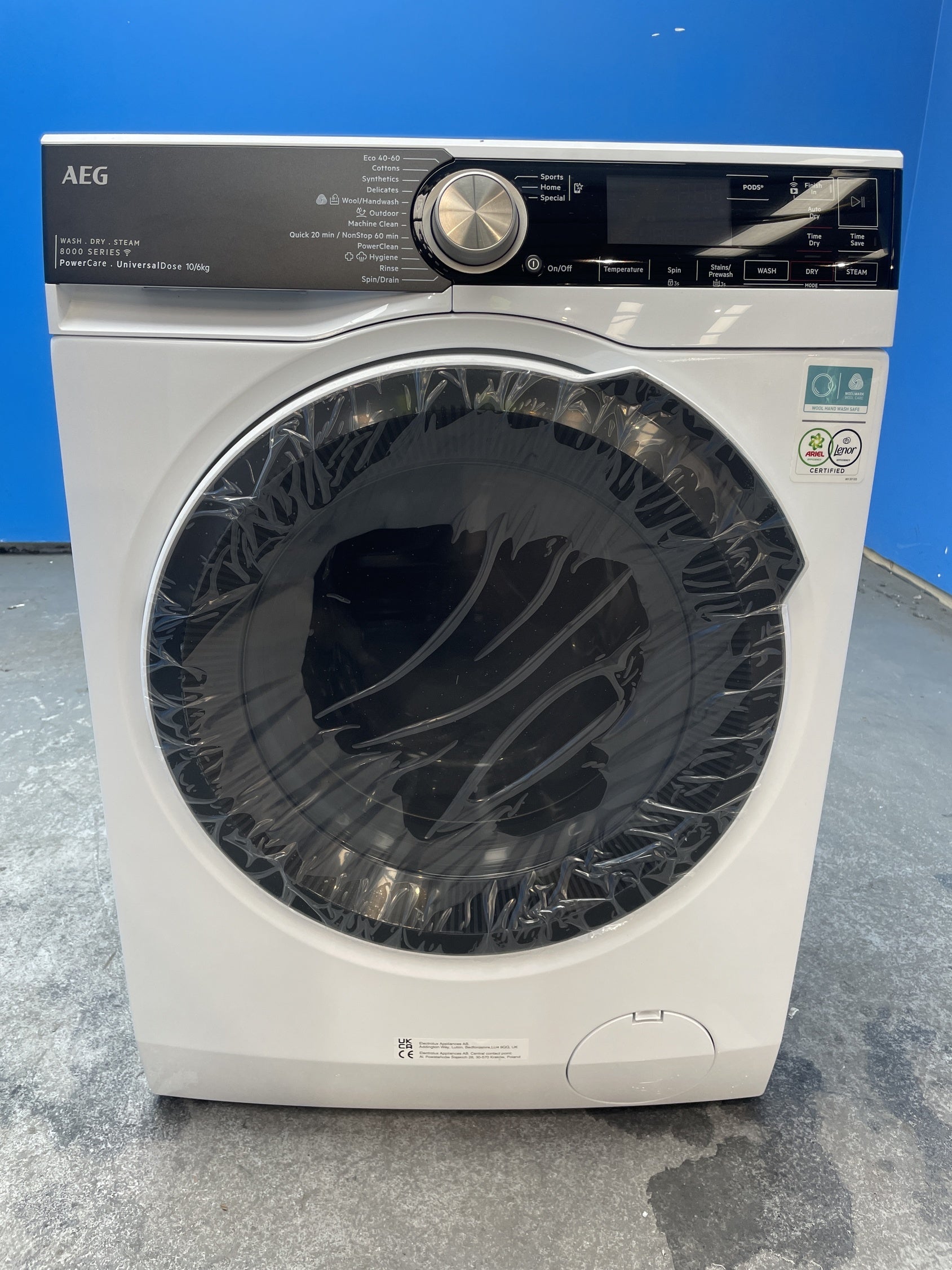 #GRC-158-247 - AEG 8000 Series LWR8516O5UD 10/6kg 1600rpm Washer Dryer