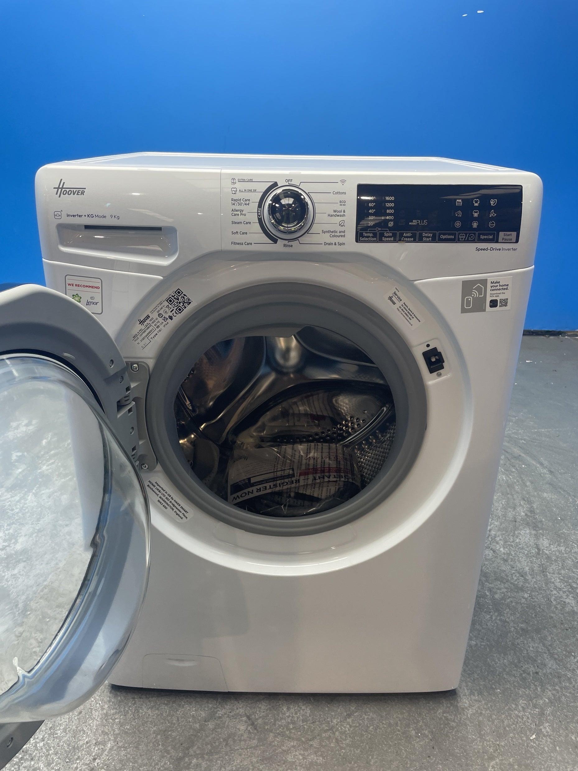 #GRC-159-548 - Hoover H3WPS696TAMB6-80 H-WASH 350 9kg 1600rpm Washing Machine