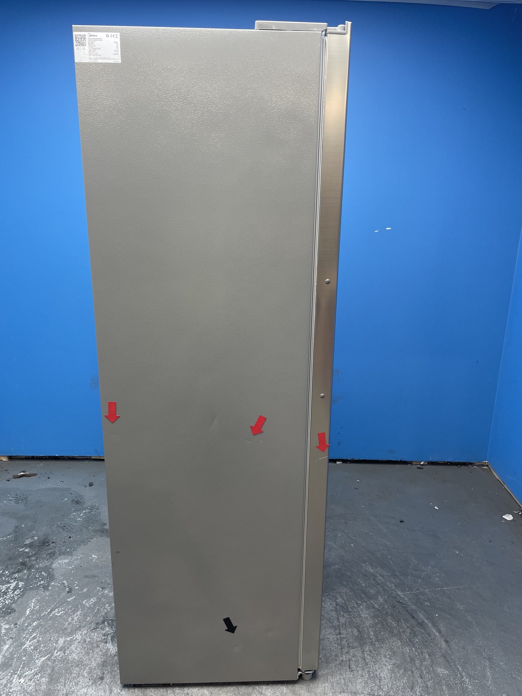 #GRC-158-801 - Midea MDRU385MTE46 185cm Frost Free Upright Freezer