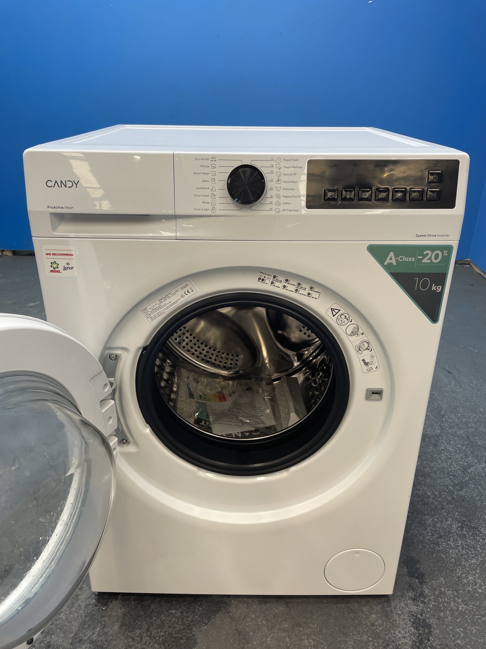 #GRC-163-134 - Candy GD 4108-80 10kg 1400 rpm Quick Wash Washing Machine