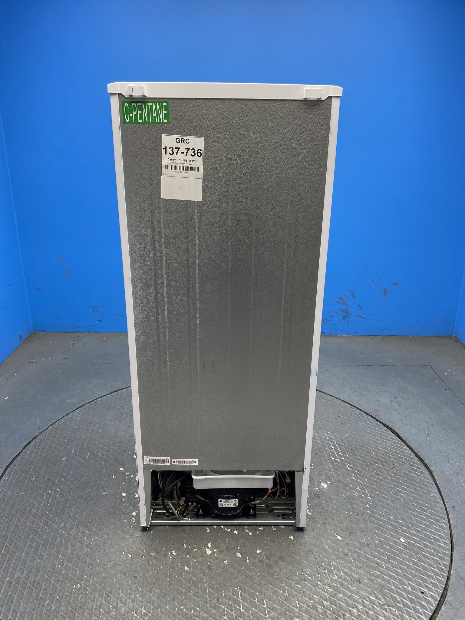 Candy CCH1S513EWK 185 Litre Combi Fridge Freezer