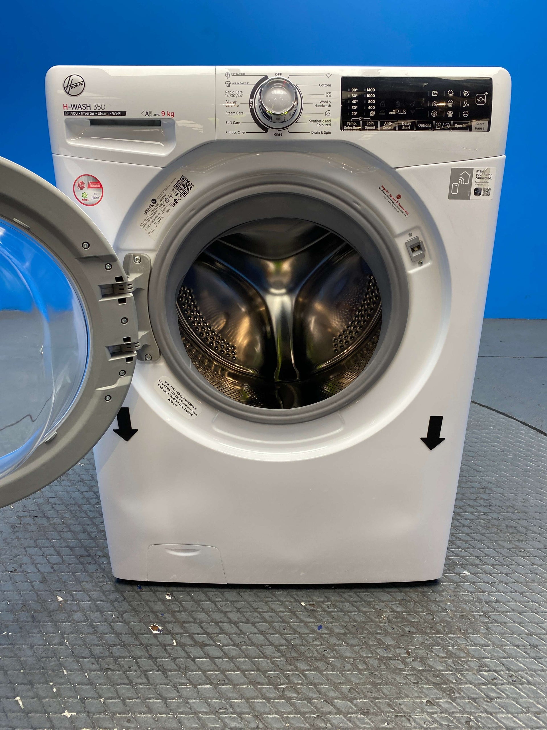 Hoover H3WPS496TAM6 9kg 1400 Spin Washing Machine