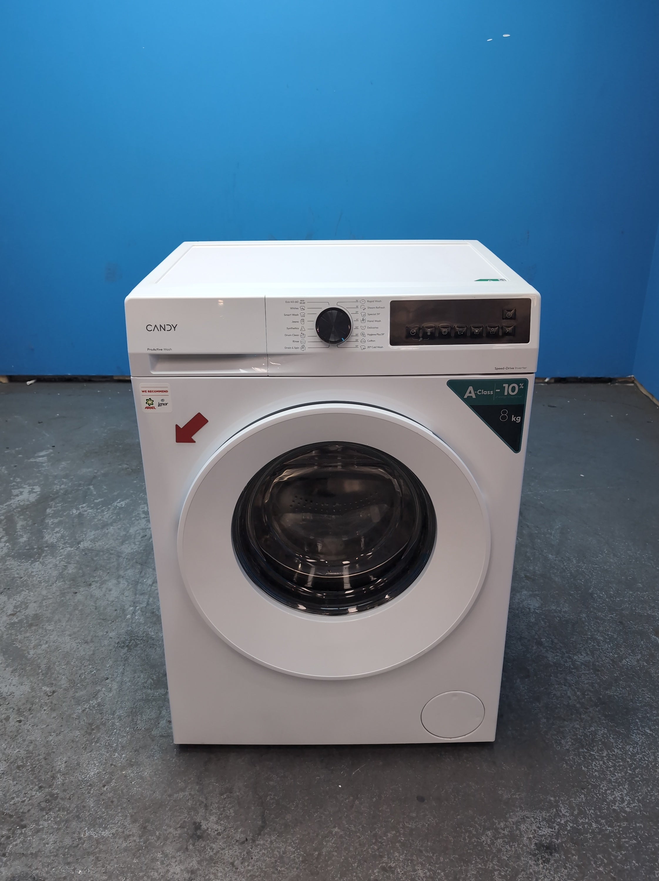 #GRC-163-712 - Candy 8kg 1400rpm Washing Machine – MixPower System, White