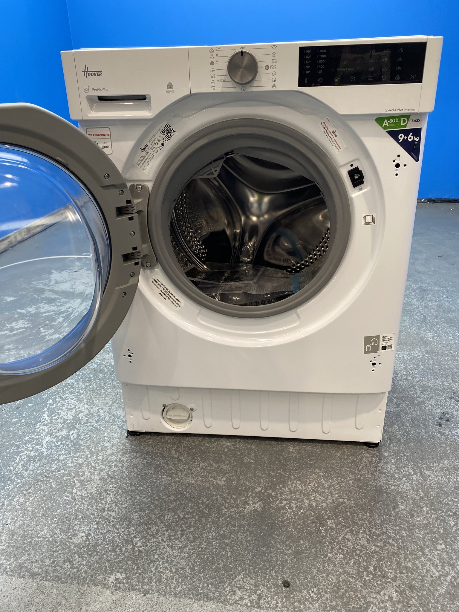 #GRC-156-206 - Hoover BH4S696M6DR9B-80 Built-in 9kg/6kg 1600rpm Washer Dryer