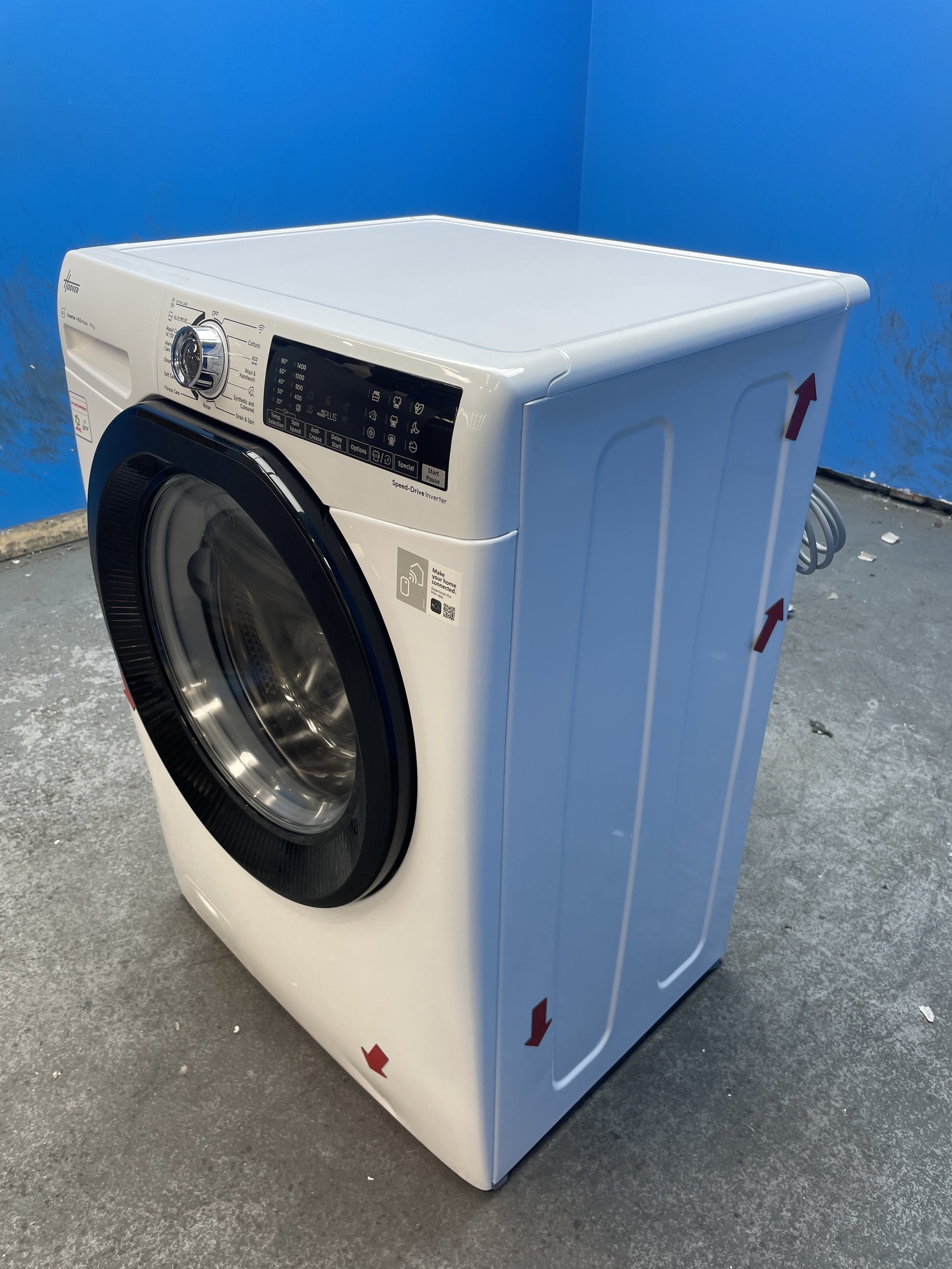 #GRC-159-754 - Hoover H3WPS496TAMB6 9kg 1400 Spin Washing Machine