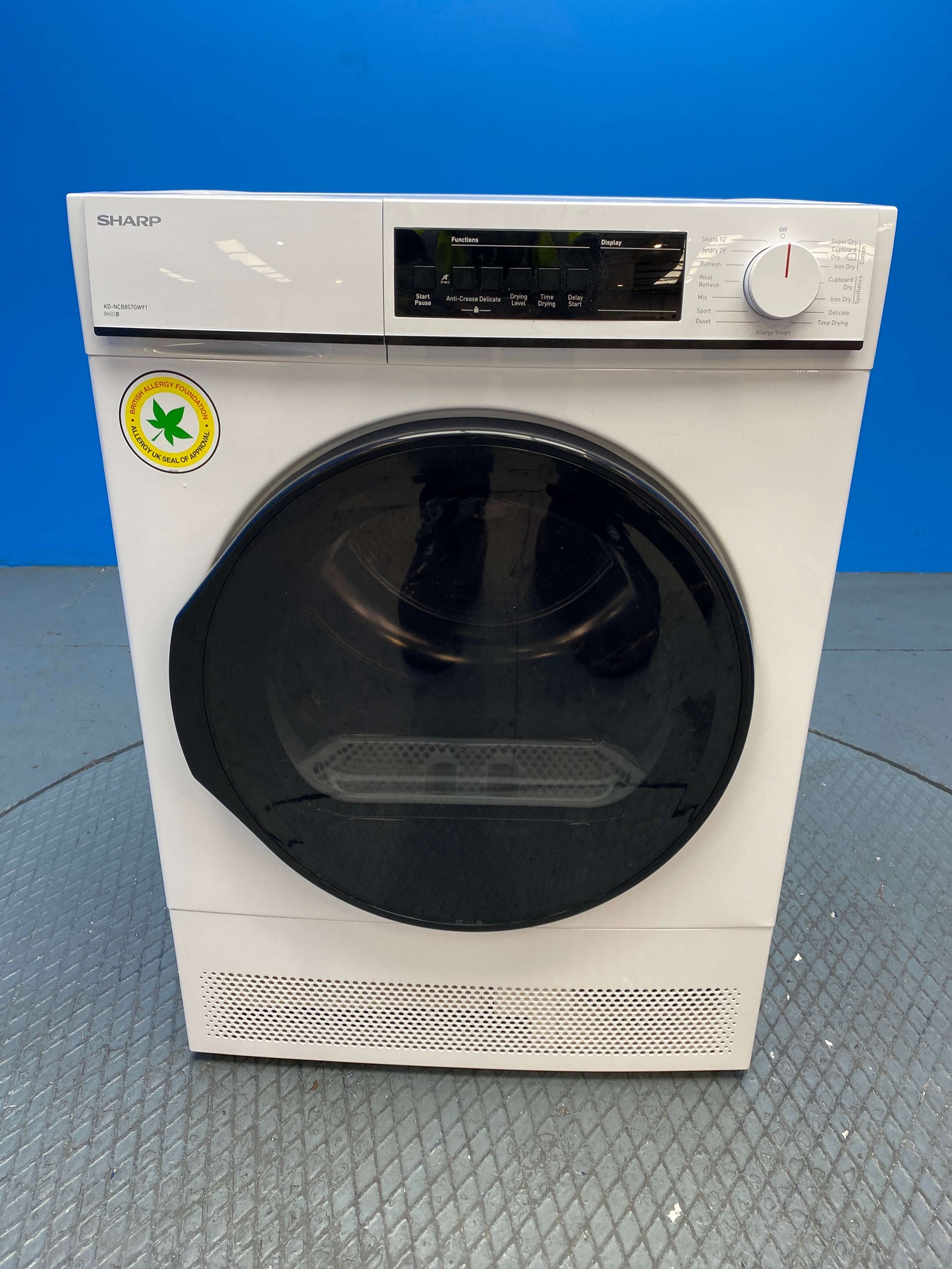 Sharp KD-NCB8S7GW91 8kg Condenser Tumble Dryer
