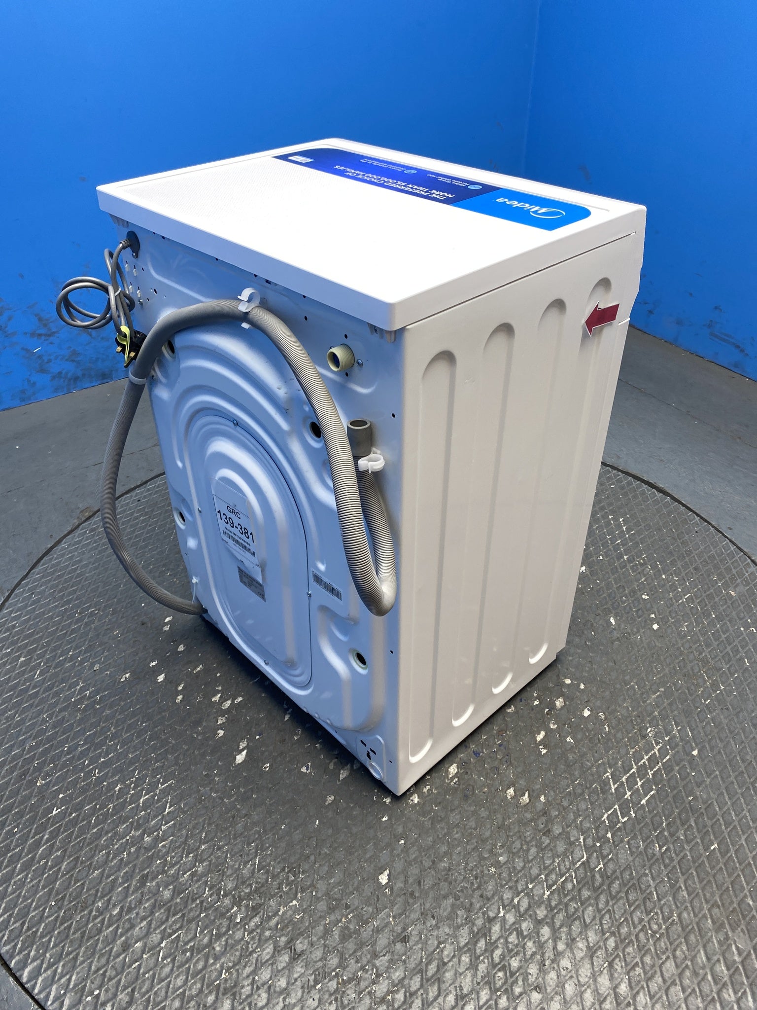 Midea MF10EW80BB 8kg 1400 Spin Washing Machine with Steam Care