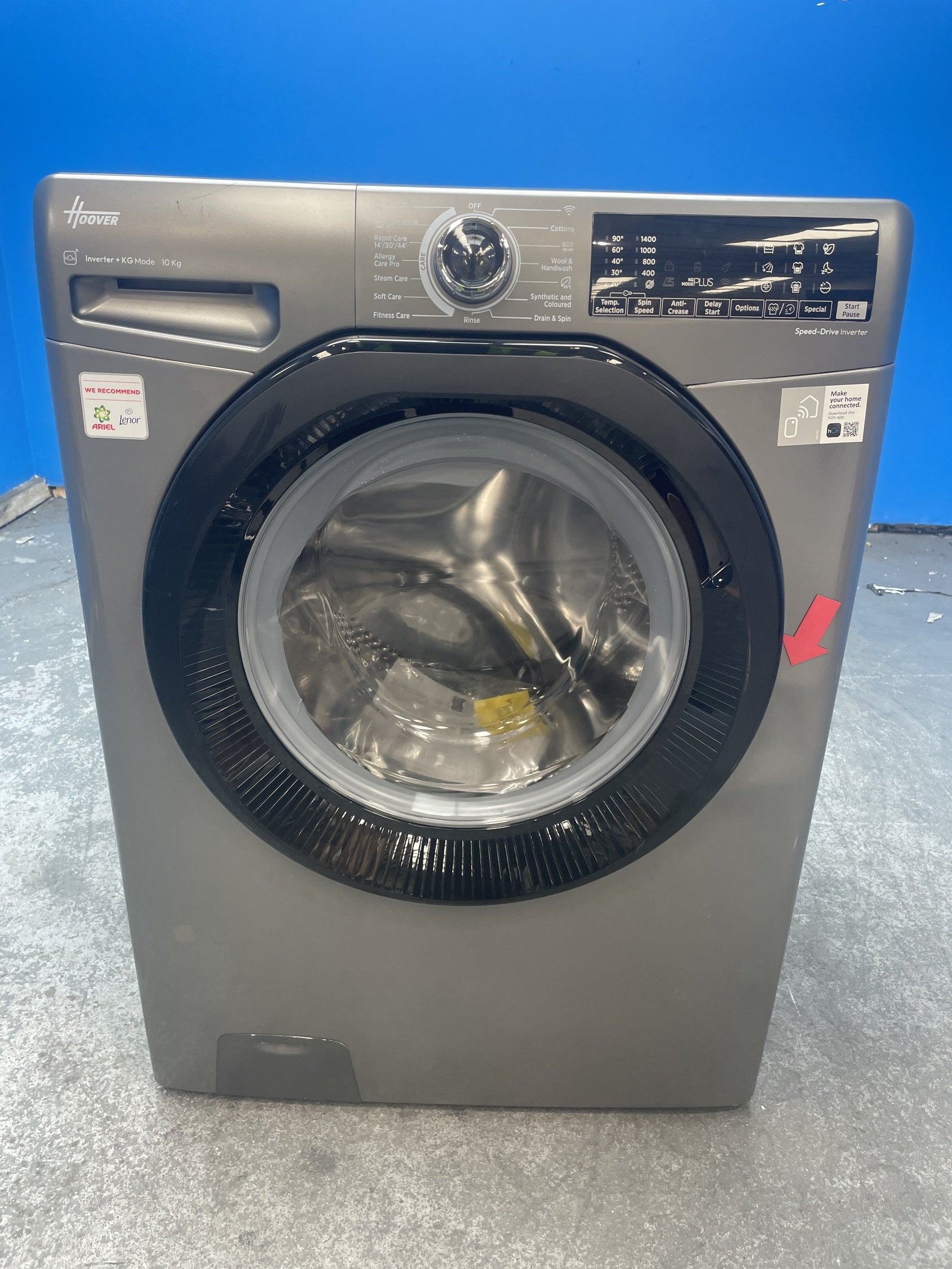 #GRC-159-313 - Hoover H3B13WPS4106TAMBR 10kg 1400 Spin Washing Machine