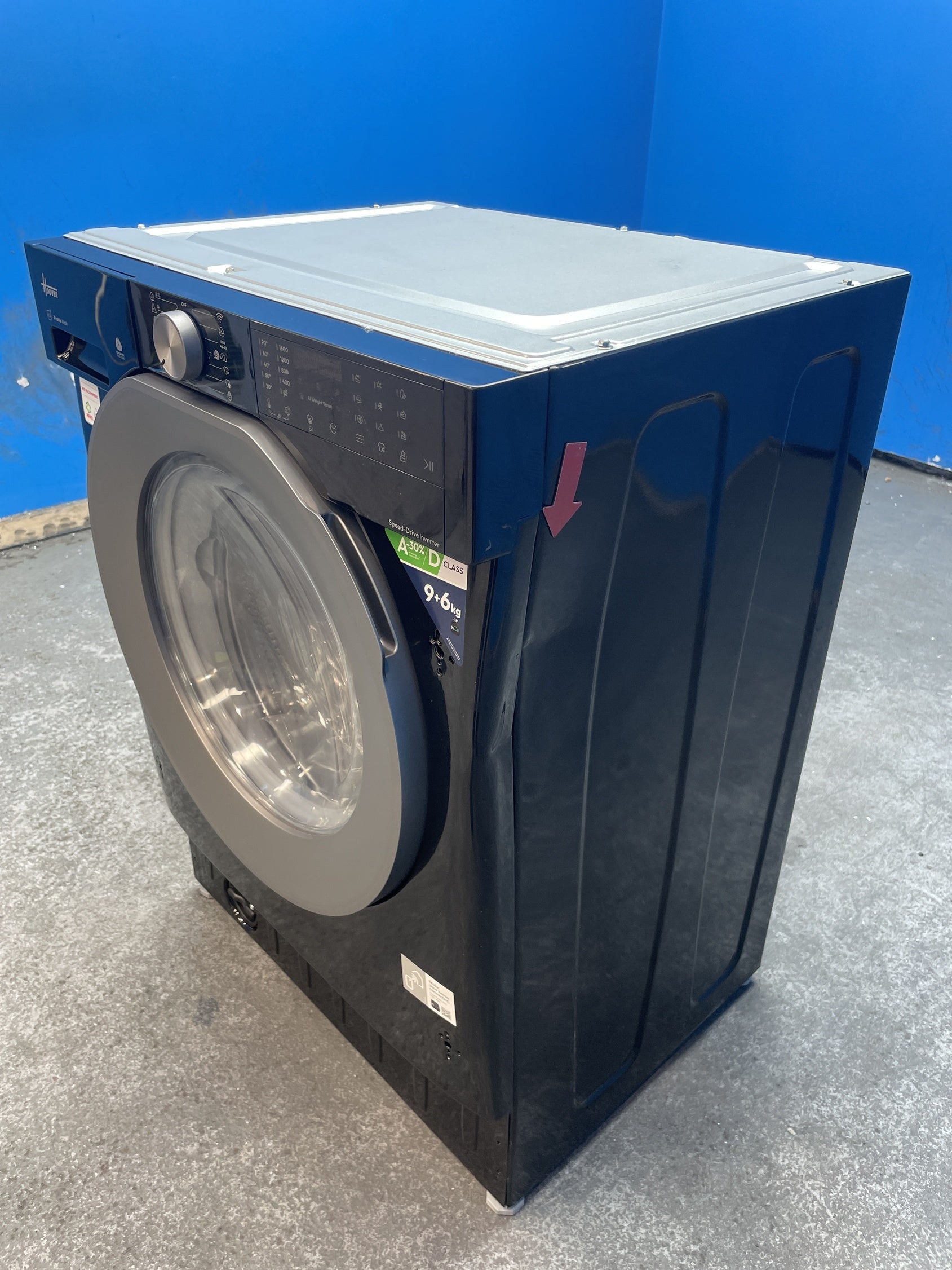 #GRC-159-988 - Hoover BH4S696M6DR9B-80 Built-in 9/6kg 1600rpm Washer Dryer