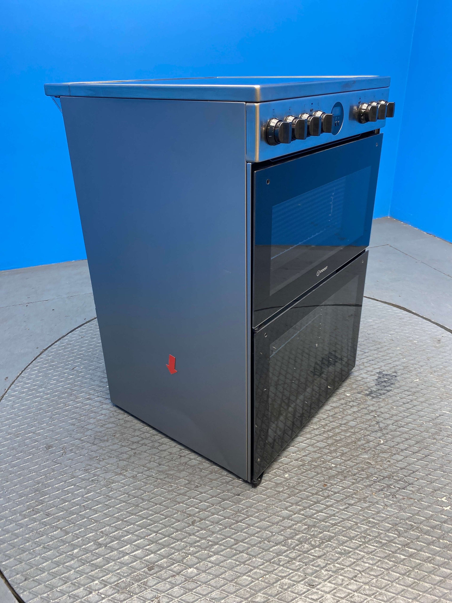 Indesit ID67V9HCX 60cm Double Oven Freestanding Cooker