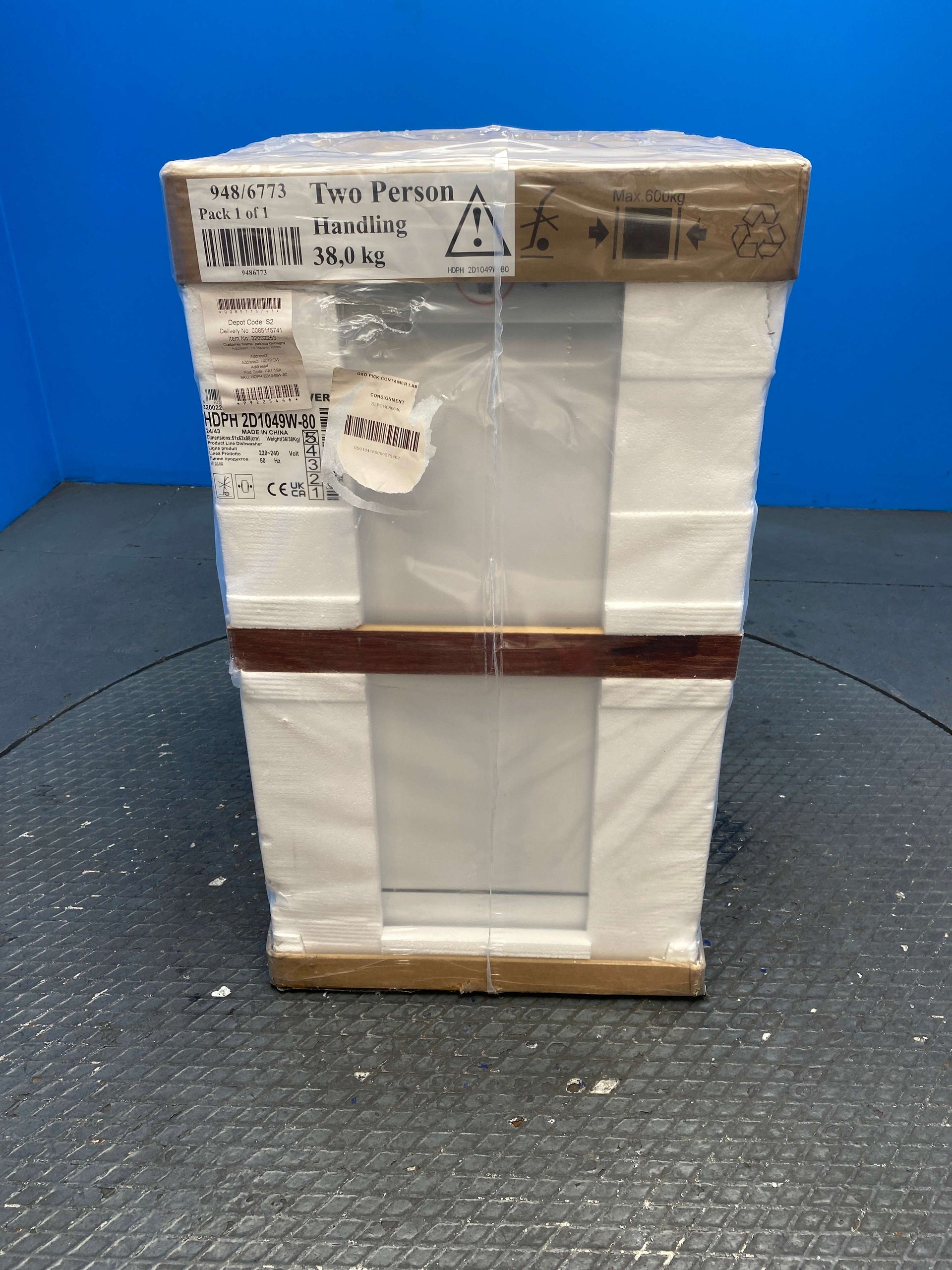 Hoover HDPH2D1049W Slimline 10 Place Setting Dishwasher