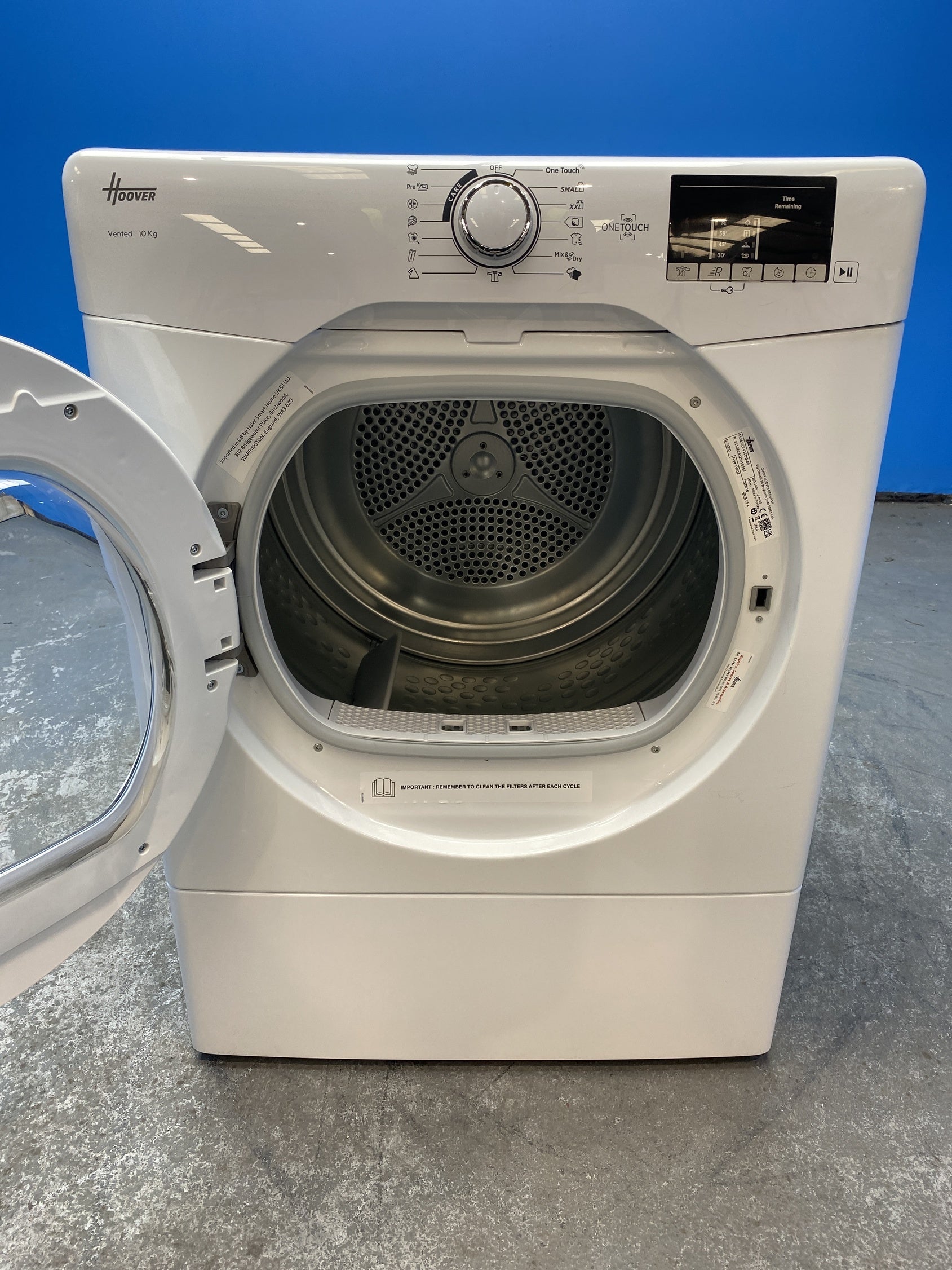 #GRC-152-084 - Hoover HLE V10DG-80 10kg Vented Tumble Dryer