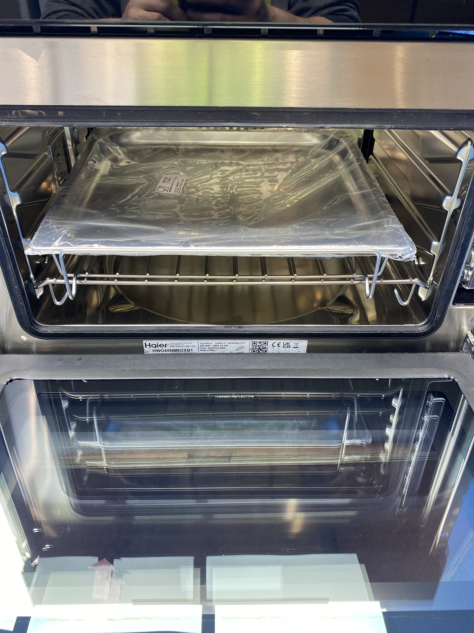 Haier HWO45NM6OXB1 Series 6 I-Touch Steam Compact Oven