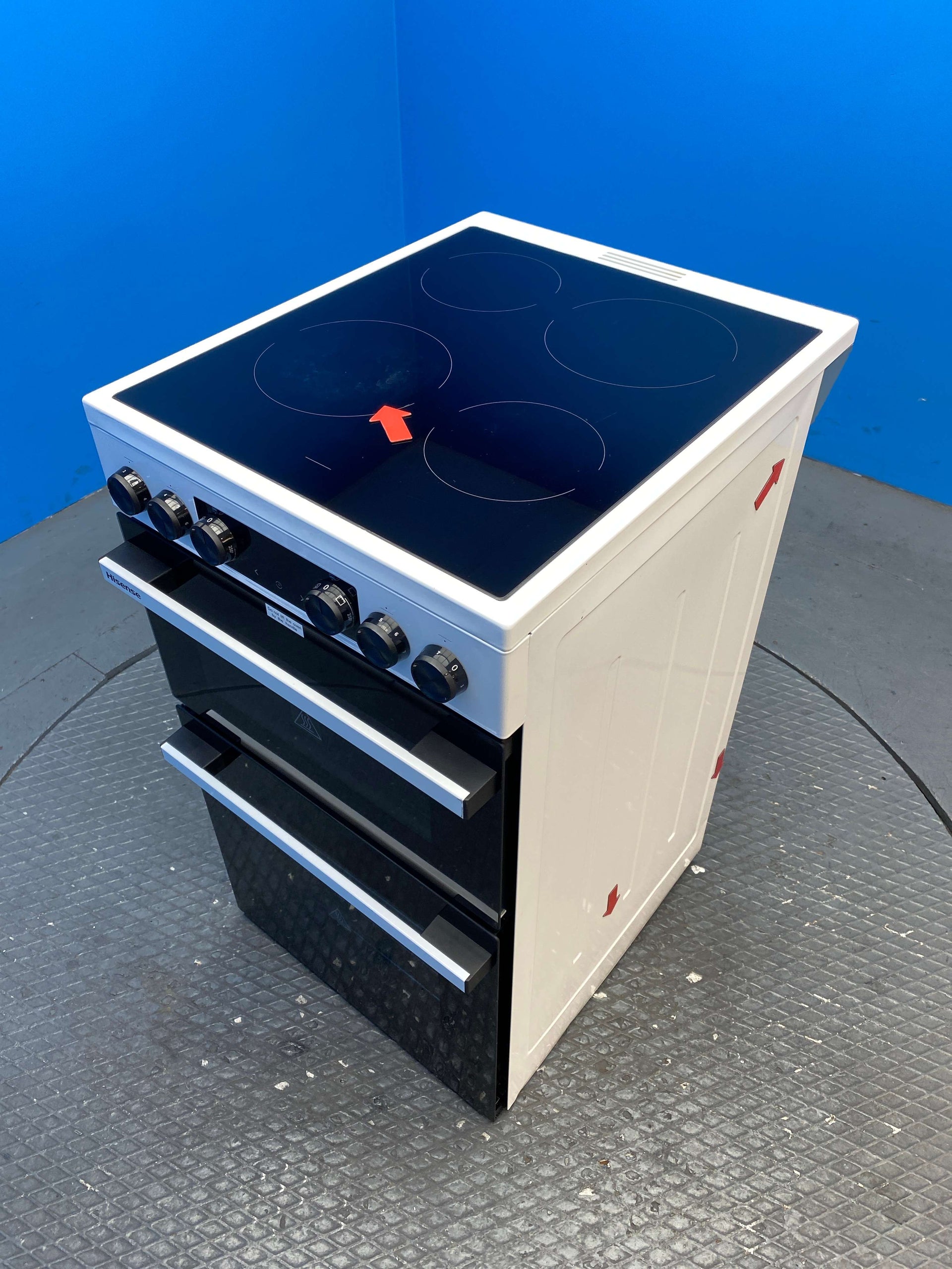 Hisense HDCEC5C10W Hi6 Max 50cm Ceramic Hob Freestanding Cooker