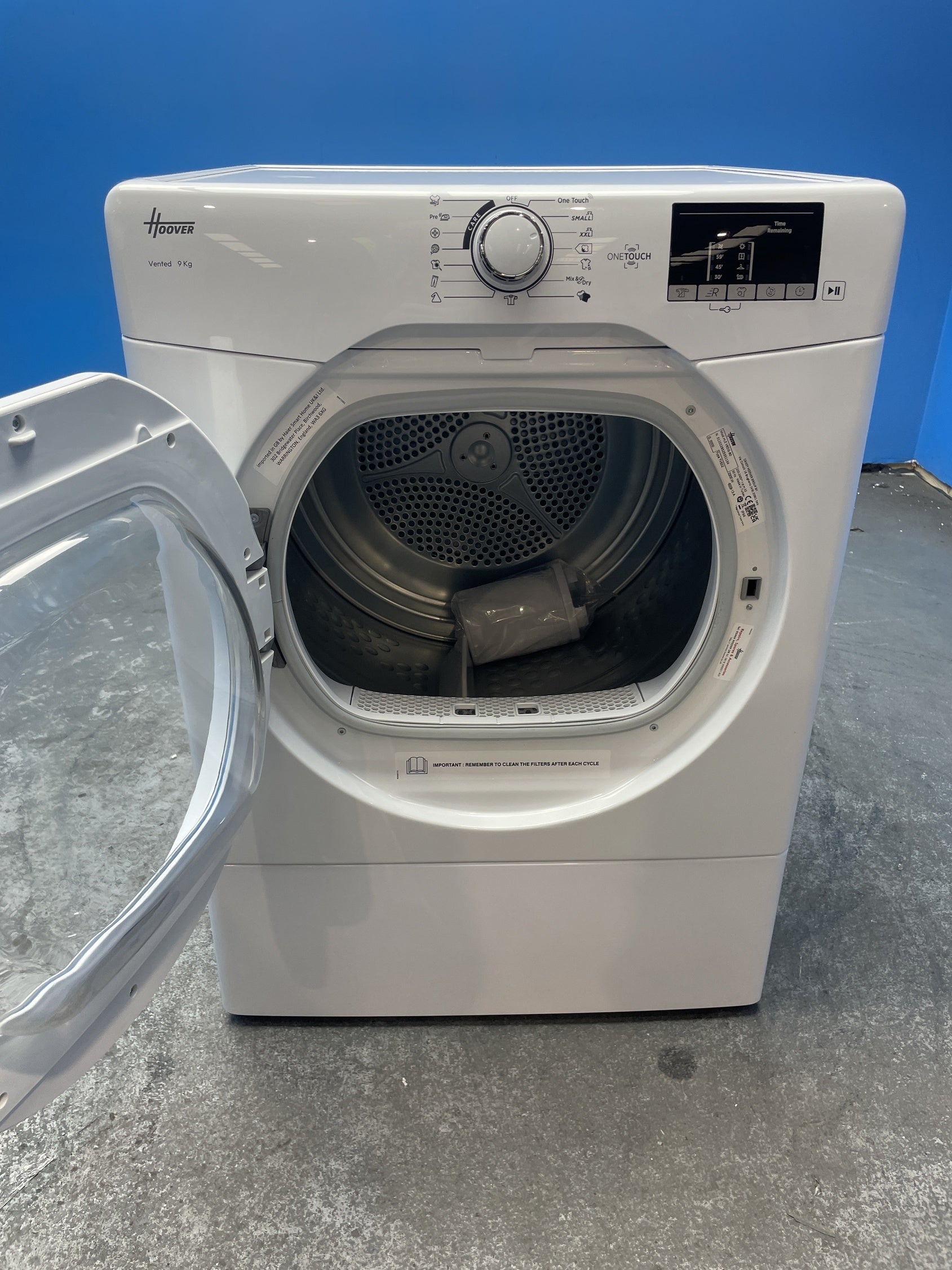 #GRC-151-856 - Hoover HLE V9DG-80 9kg Vented Tumble Dryer