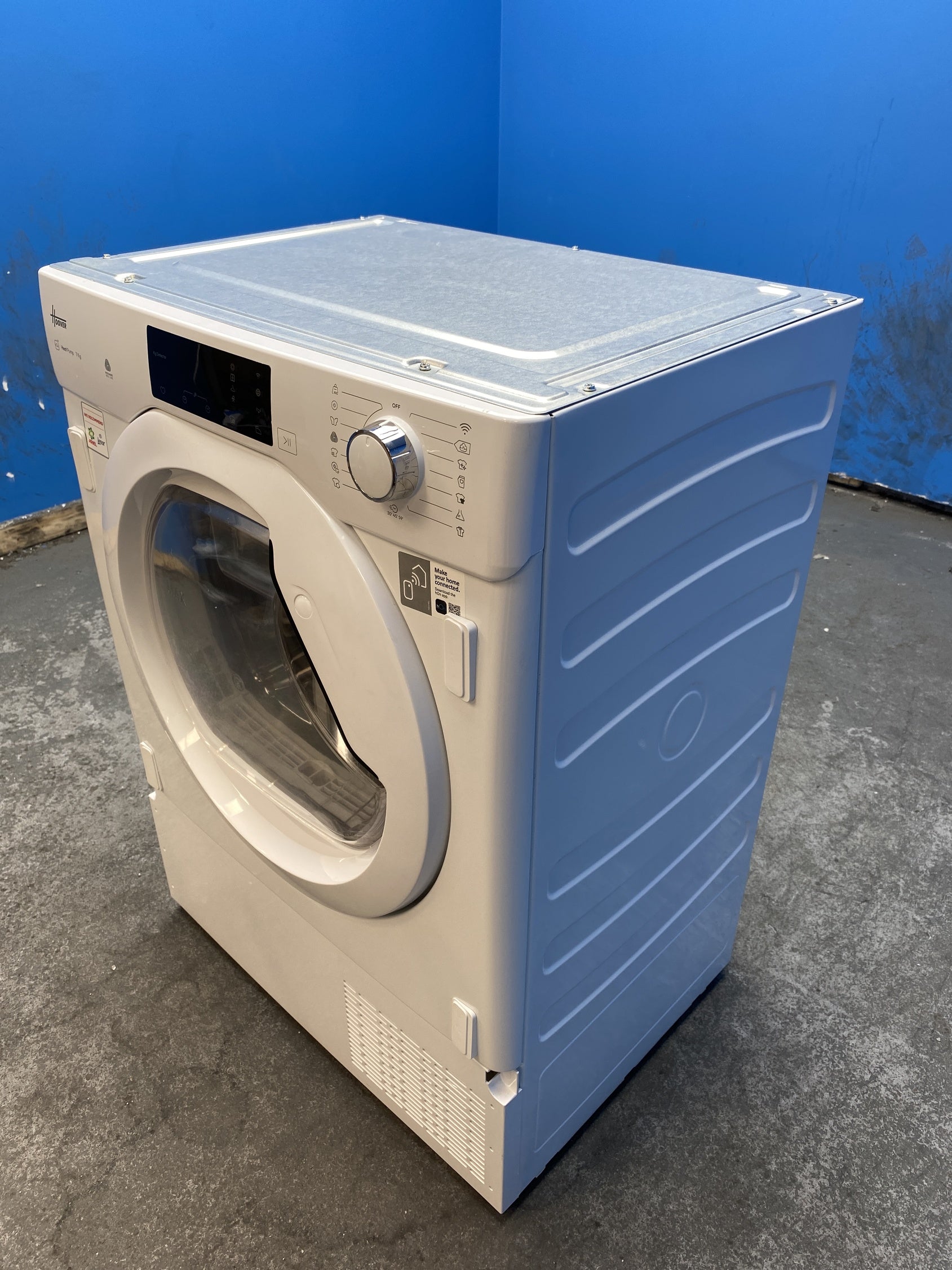 #GRC-160-020 - Hoover BATD H7A1TE-80 Integrated WiFi 7kg Heat Pump Tumble Dryer