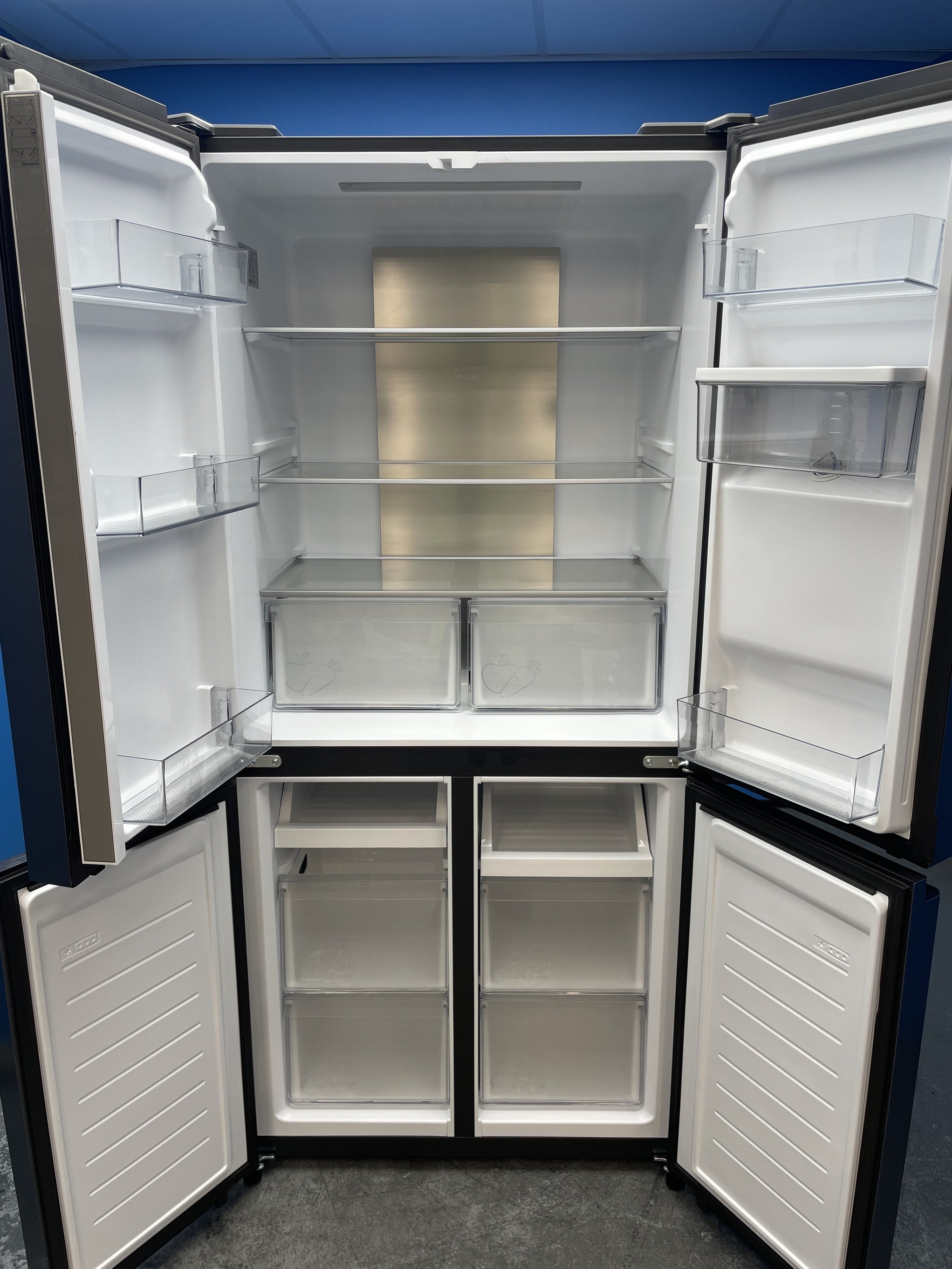 #GRC-158-486 - Hoover H-FRIDGE 700 HHCR3818EWPL 463 Litre American Style Fridge Freezer