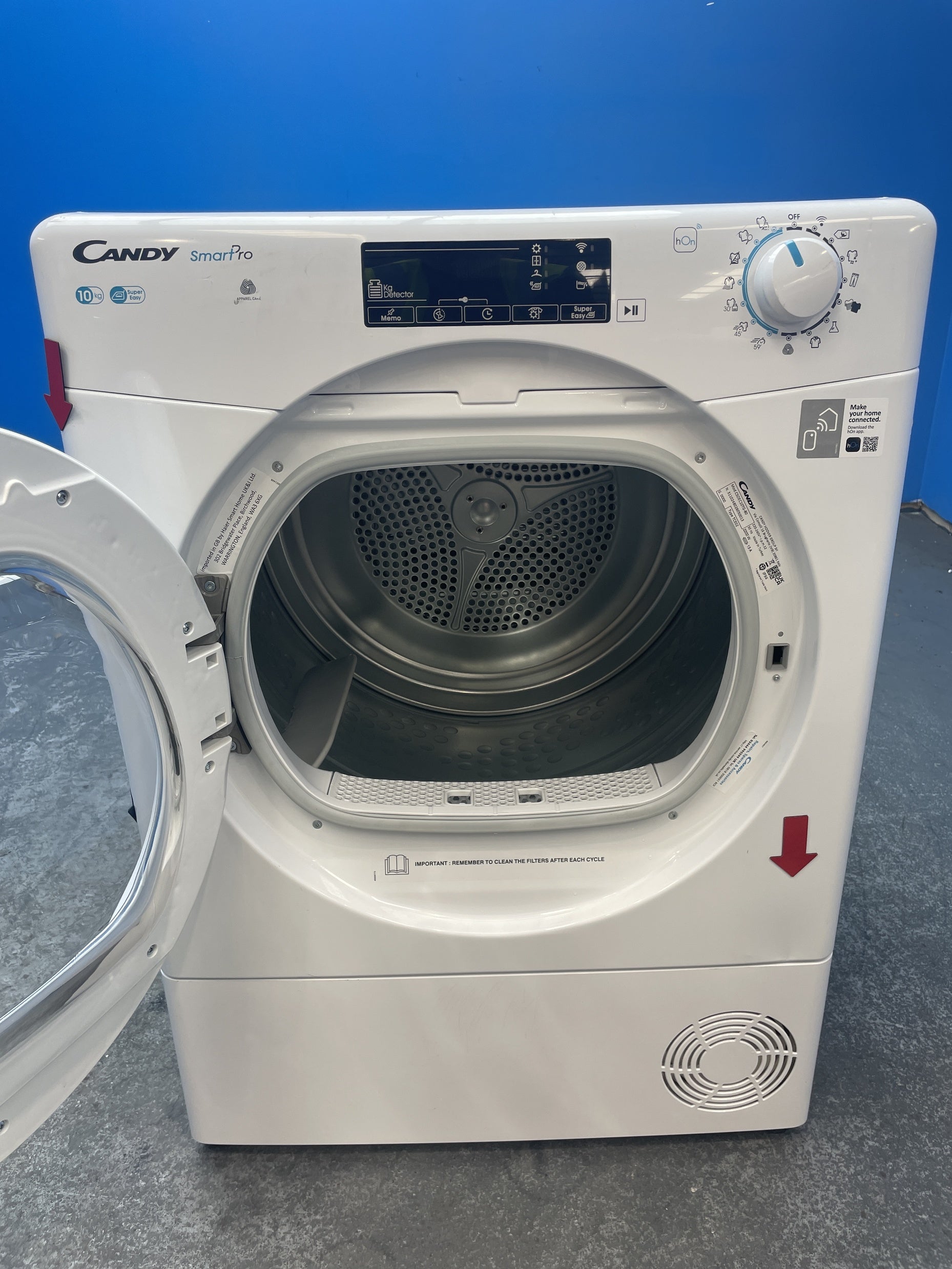 #GRC-159-177 - Candy Smart Pro CSOEC10TG-80 Wifi 10kg Condenser Tumble Dryer