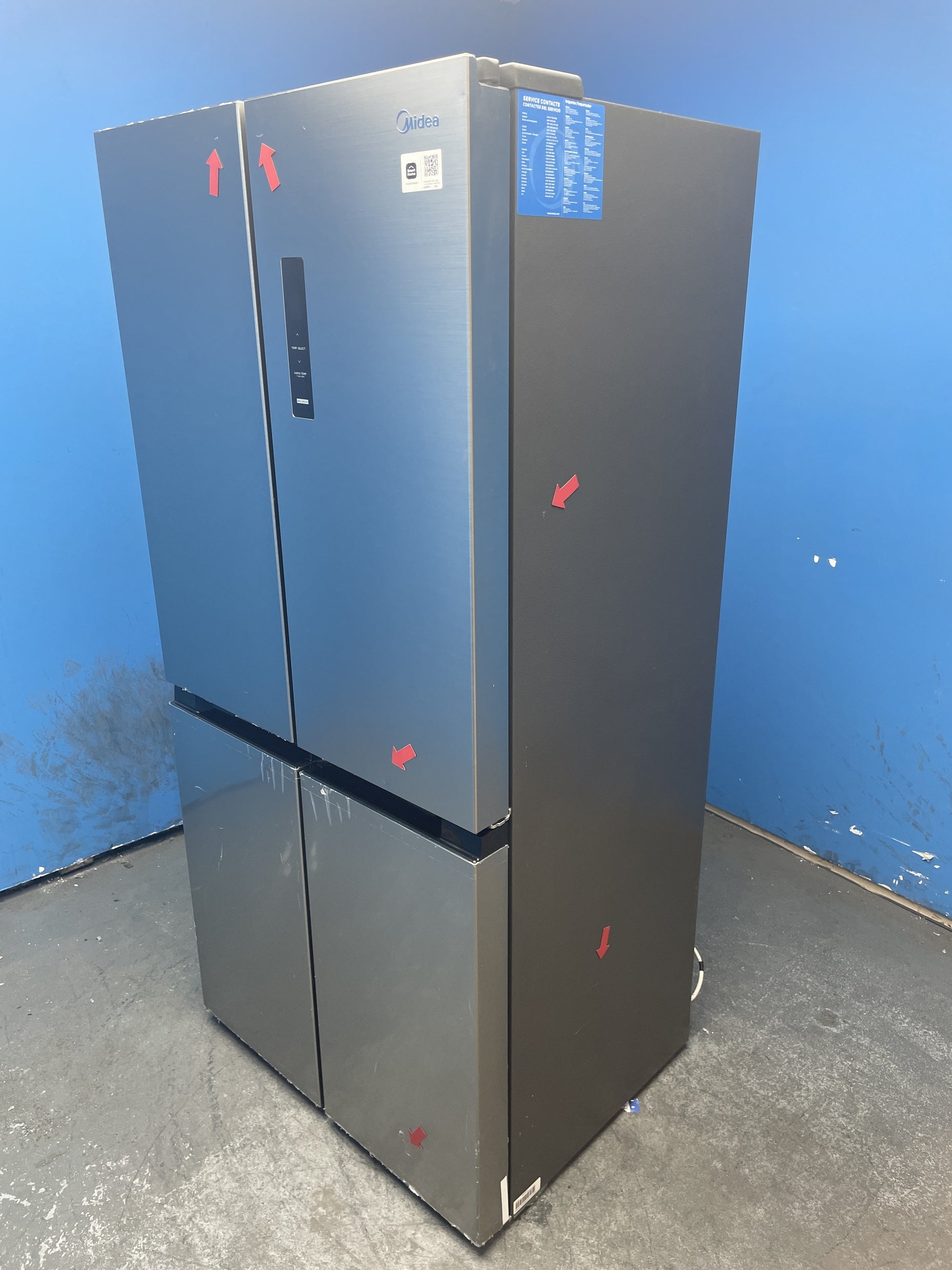 #GRC-158-809 - Midea MDRF632FIE46 Total No Frost Multi Door Fridge Freezer