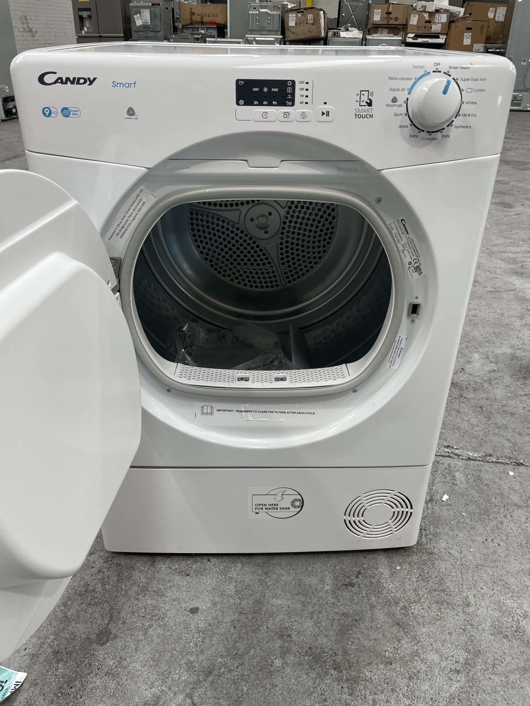 #GRC-157-940 - Candy CSEC9LF-80 9kg Vented Tumble Dryer