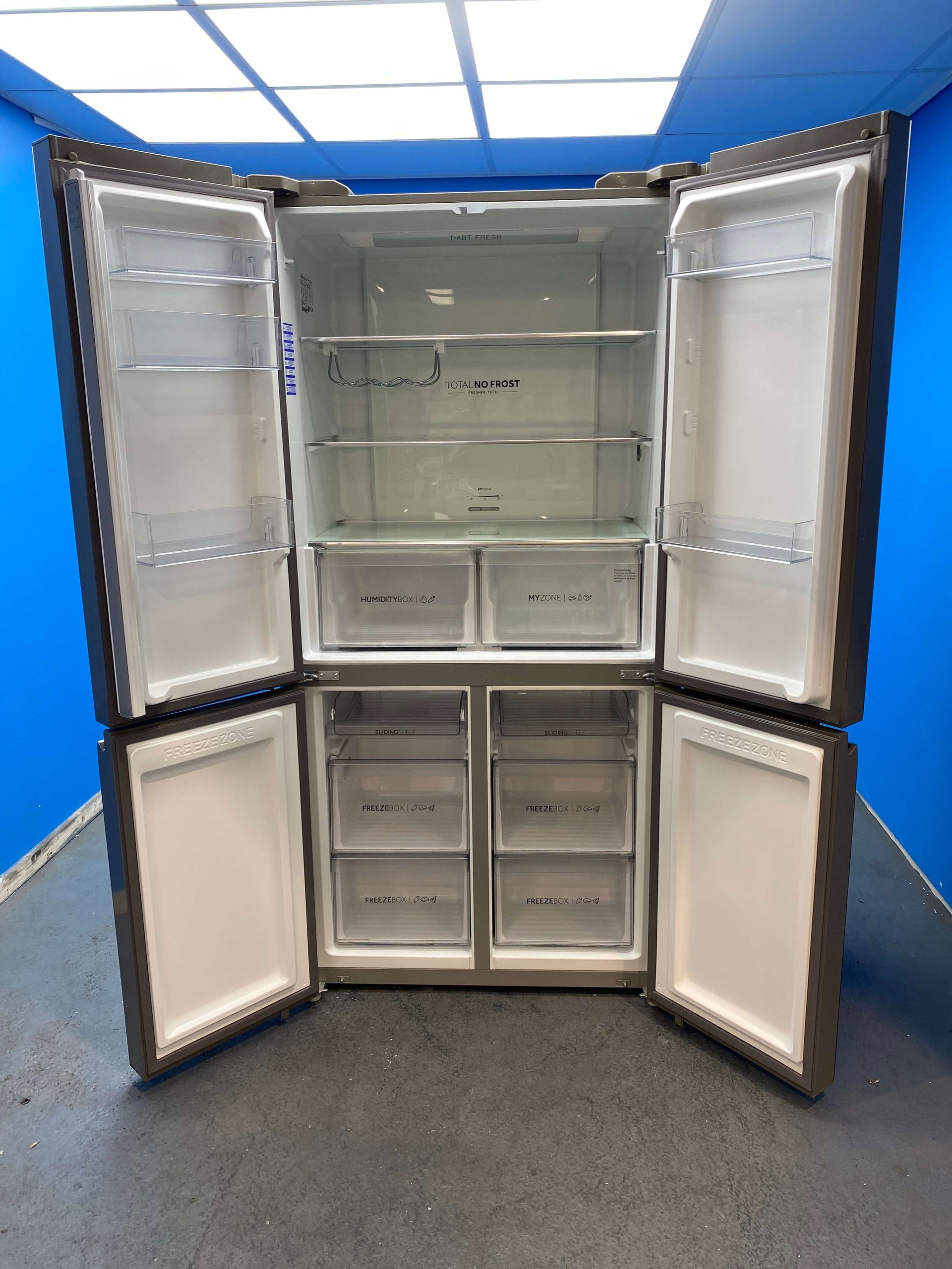 Haier HTF540DGG7 American Style Four-Door Fridge Freezer