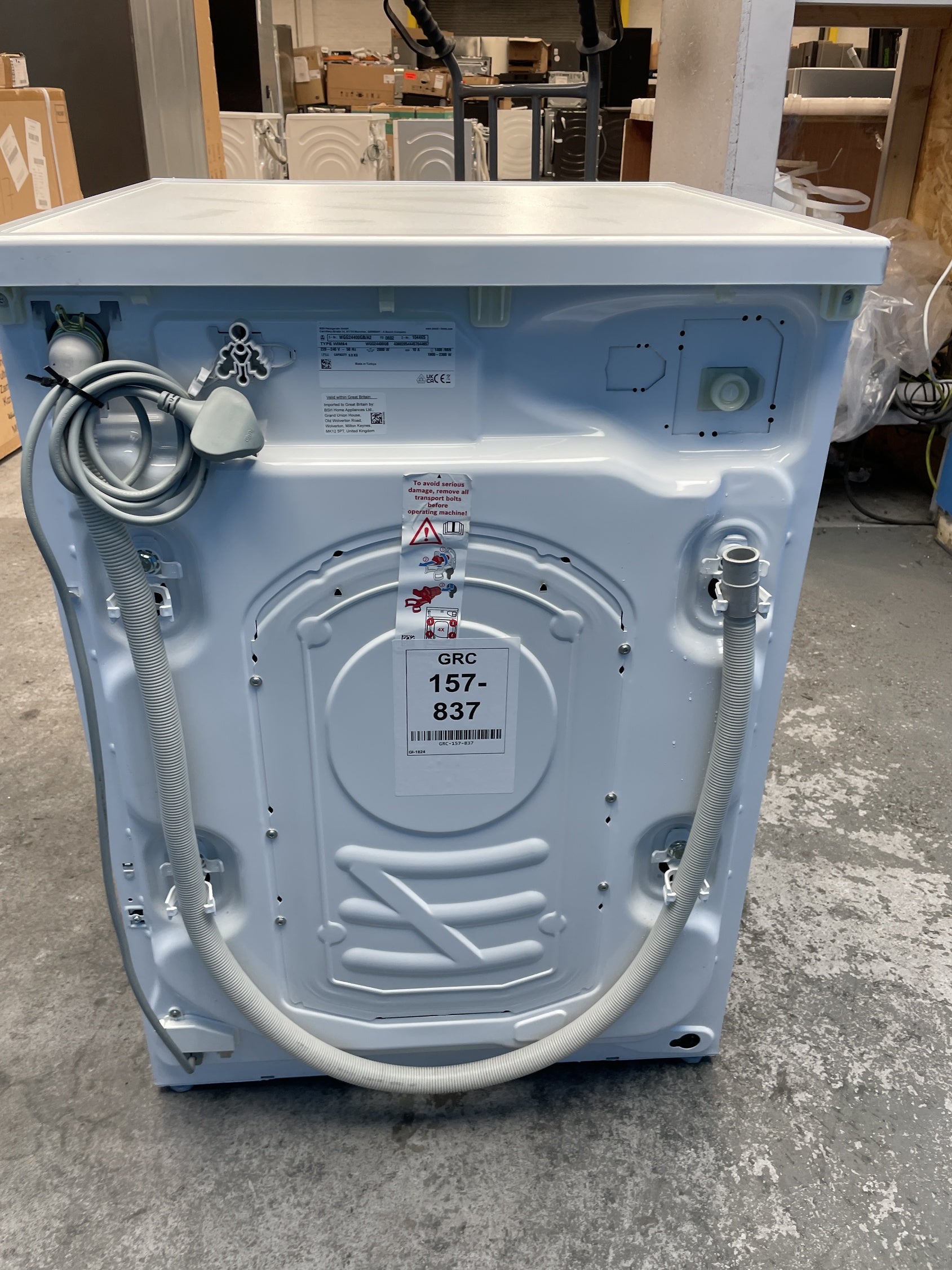 #GRC-157-837 - Bosch WGG24400GB Series 6 9kg 1400 Spin Washing Machine