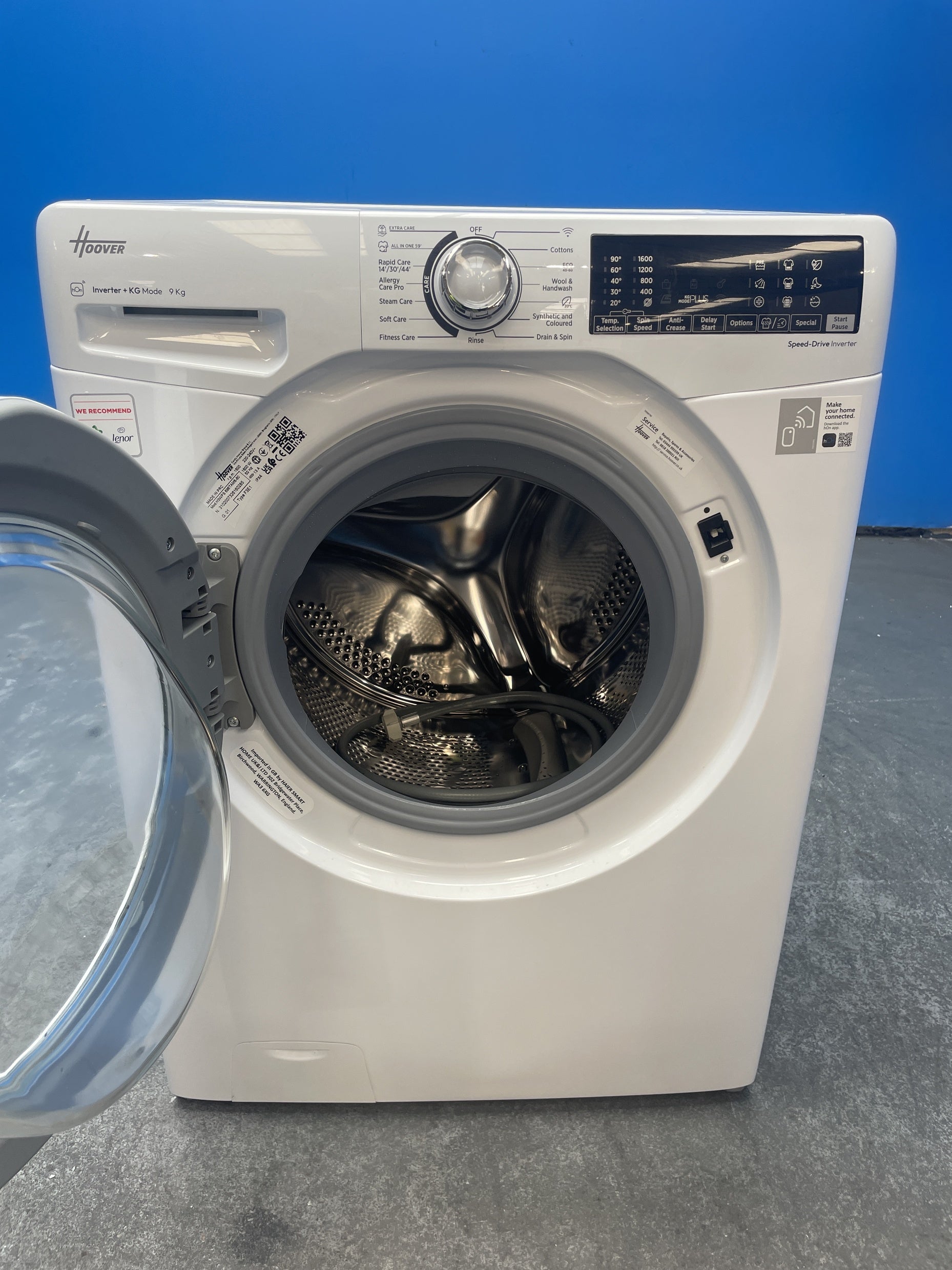 #GRC-159-983 - Hoover H-WASH 350 H3WPS696TAM6-80 9kg 1600rpm Washing Machine