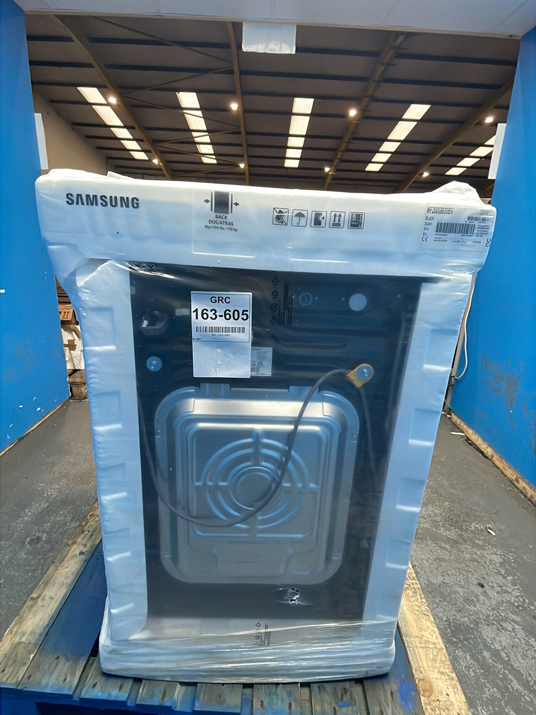 #GRC-163-605 - Samsung 20kg 1000rpm Washing Machine – AI EcoBubble, AI Wash, Black