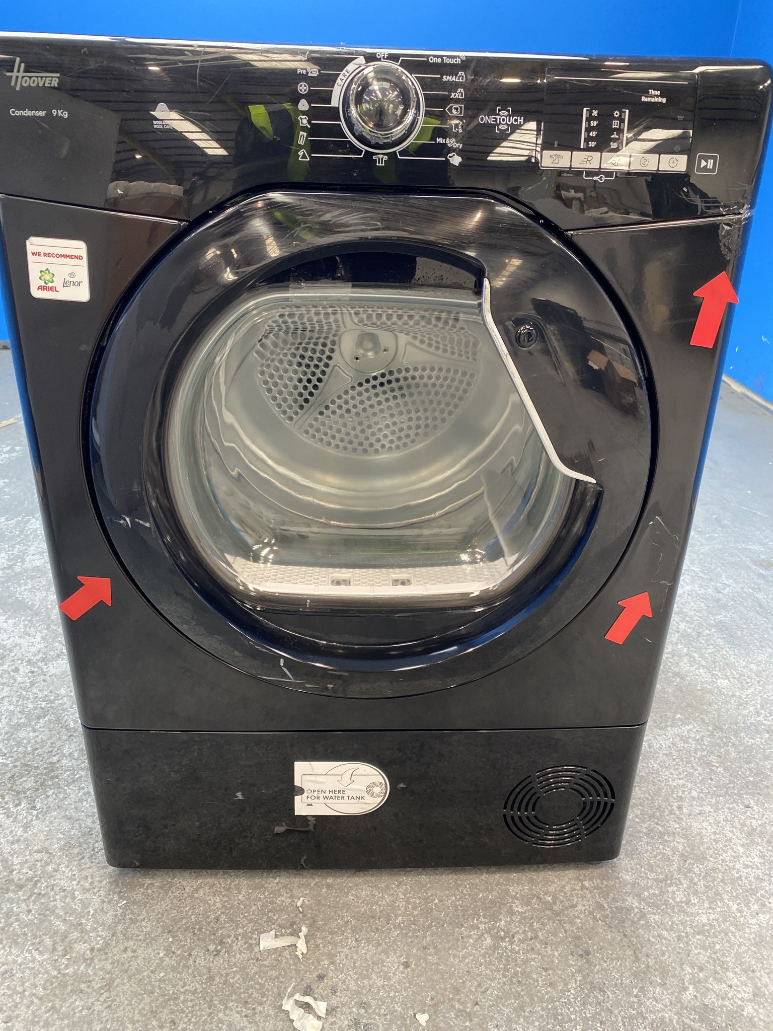 #GRC-157-684 - Hoover H-DRY 300 HLE C9DGB 9kg Condenser Tumble Dryer