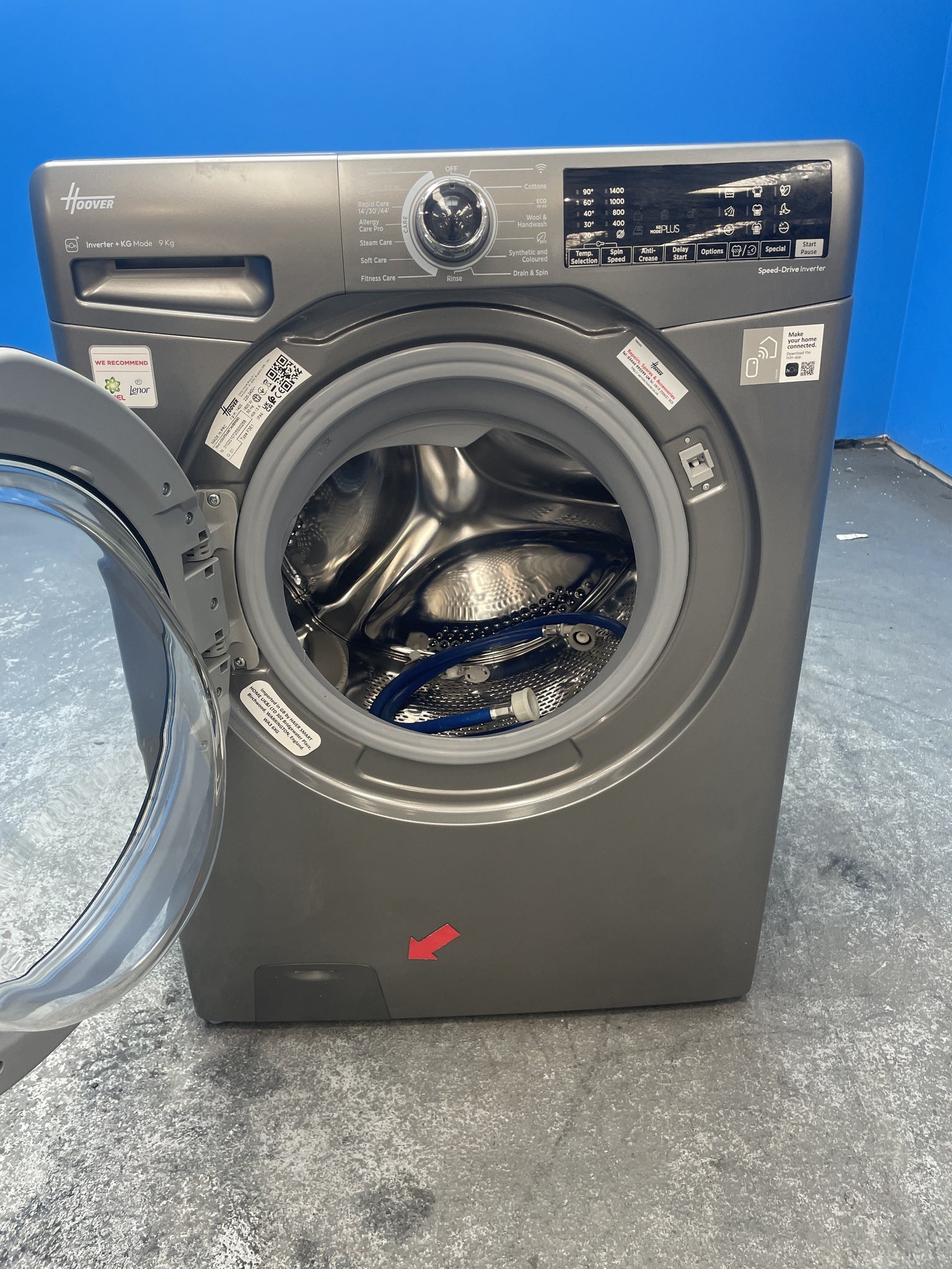 #GRC-155-551 - Hoover H3WPS496TAMBR680 9kg 1400 Spin Washing Machine