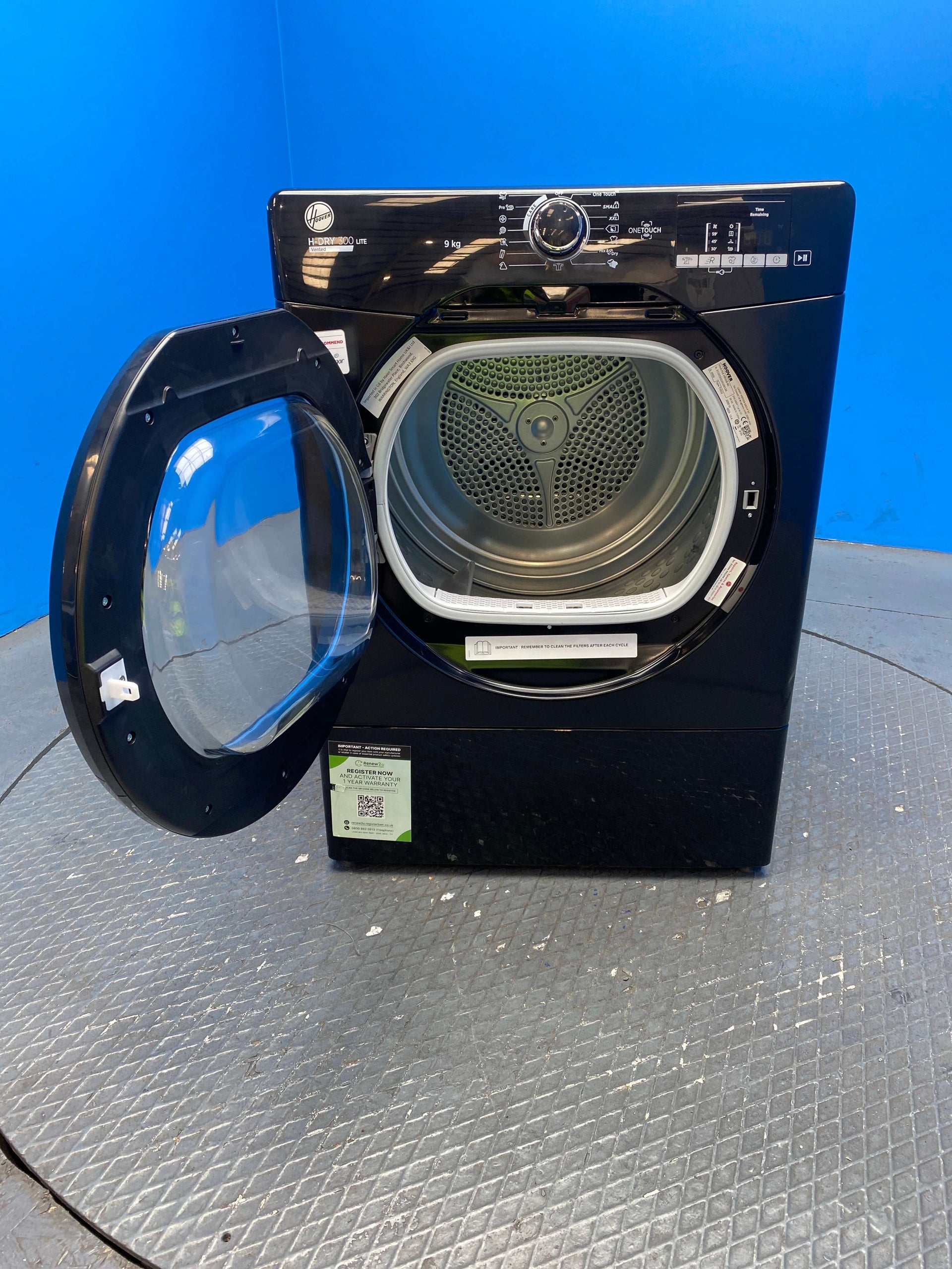 Hoover HLEV9DGB 9kg Vented Tumble Dryer