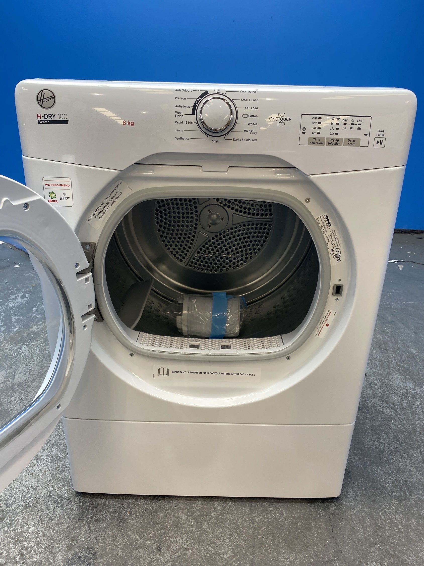 #GRC-159-257 - Hoover H-DRY 300 HLE V8LG 8kg Vented Tumble Dryer