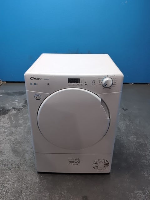 #GRC-162-768 - Candy Smart 8kg Condenser Tumble Dryer – Sensor Drying, White, B Energy Rating