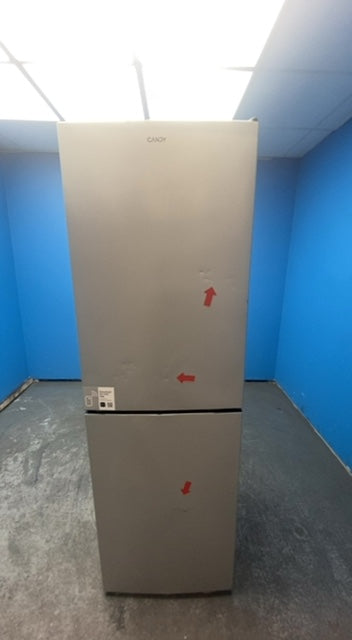 #GRC-162-876 - Candy 54.5cm Fridge Freezer – 252L, Silver, Low Frost, Smart WiFi
