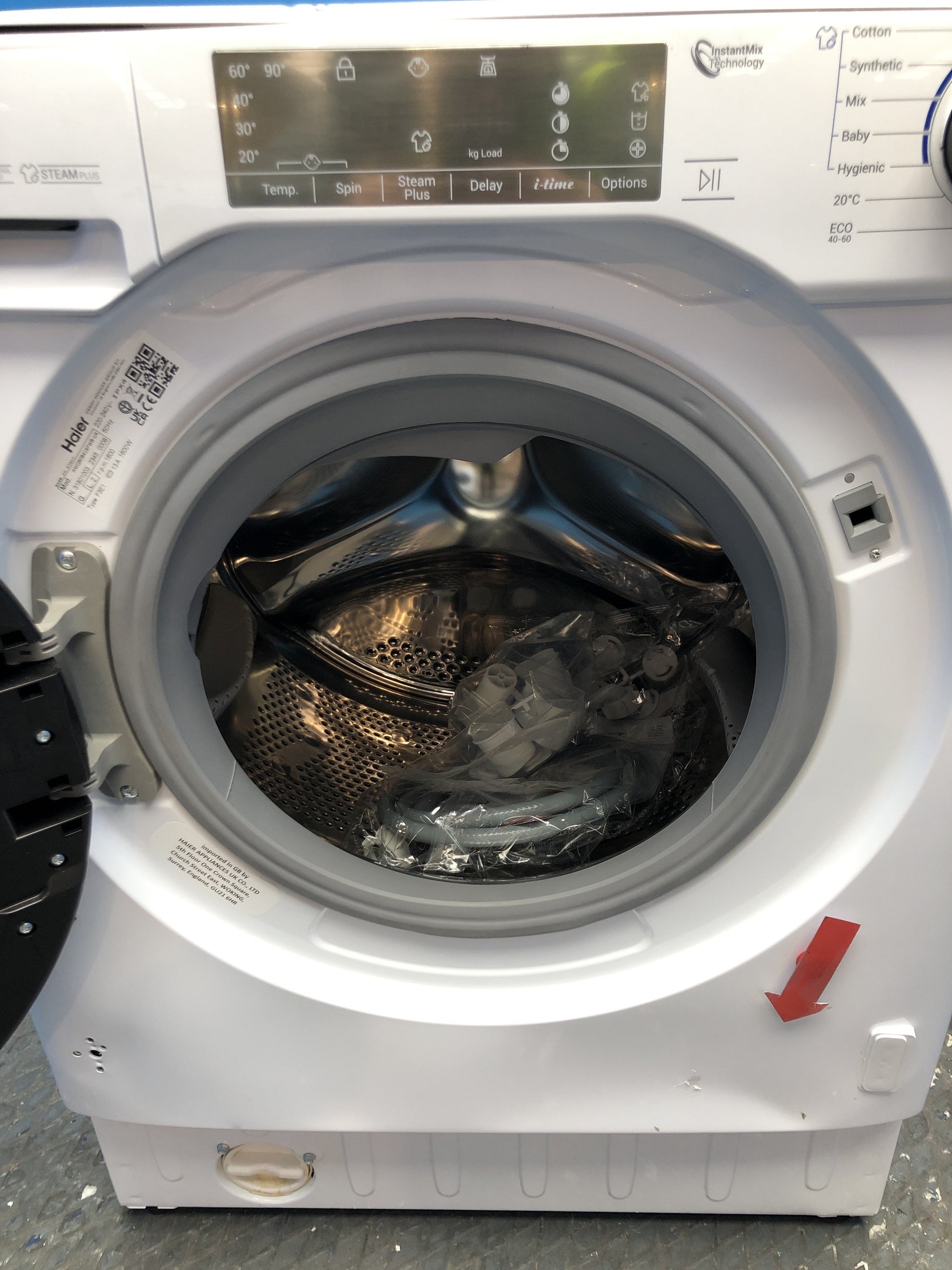 Haier HWQ90B416FWB Series 4 Integrated 9kg 1600 Spin Washing Machine