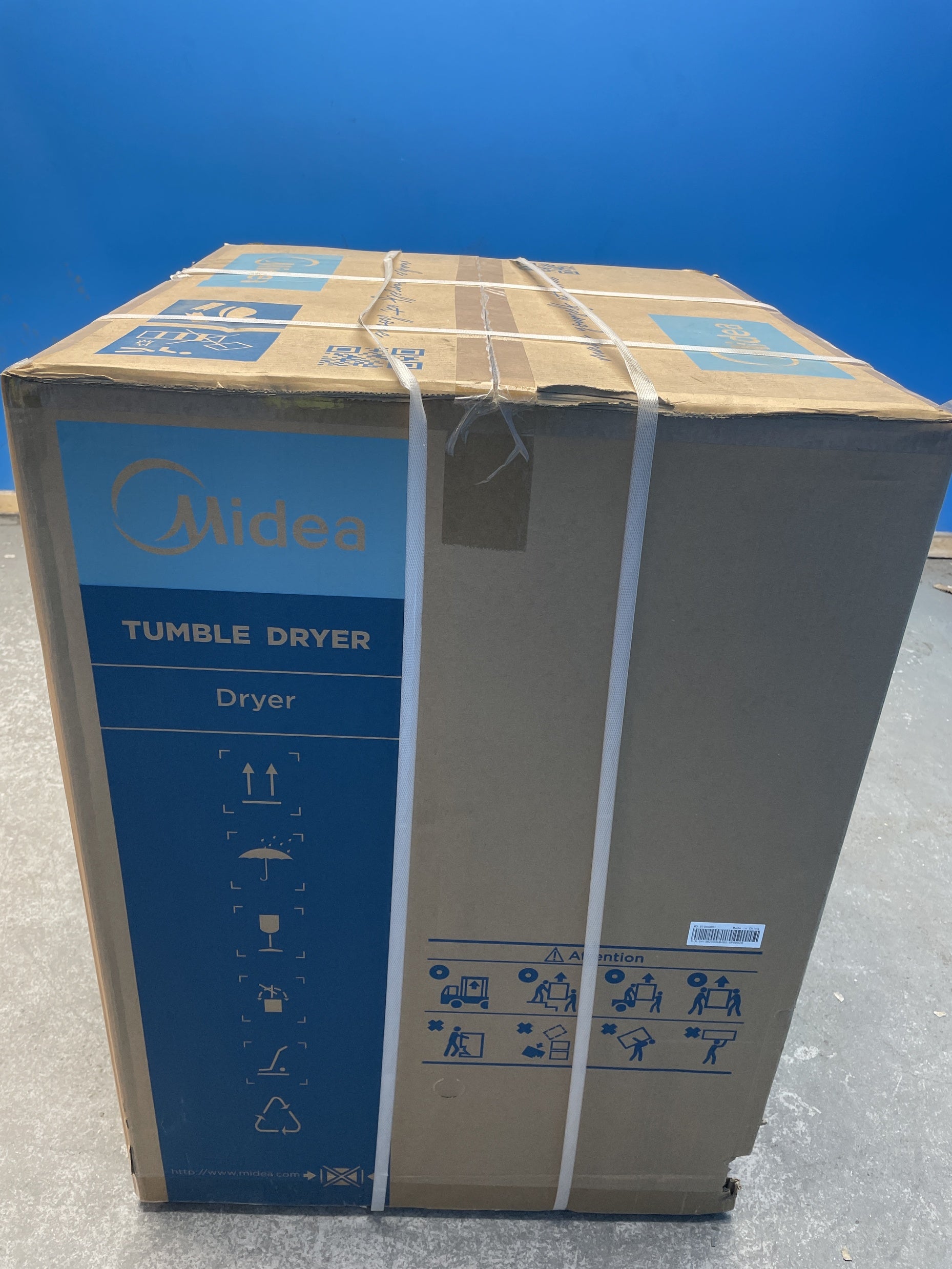 #GRC-158-851 - Midea MD200H80WB/W-UK 8kg Smart Sensor Heat Pump Tumble Dryer